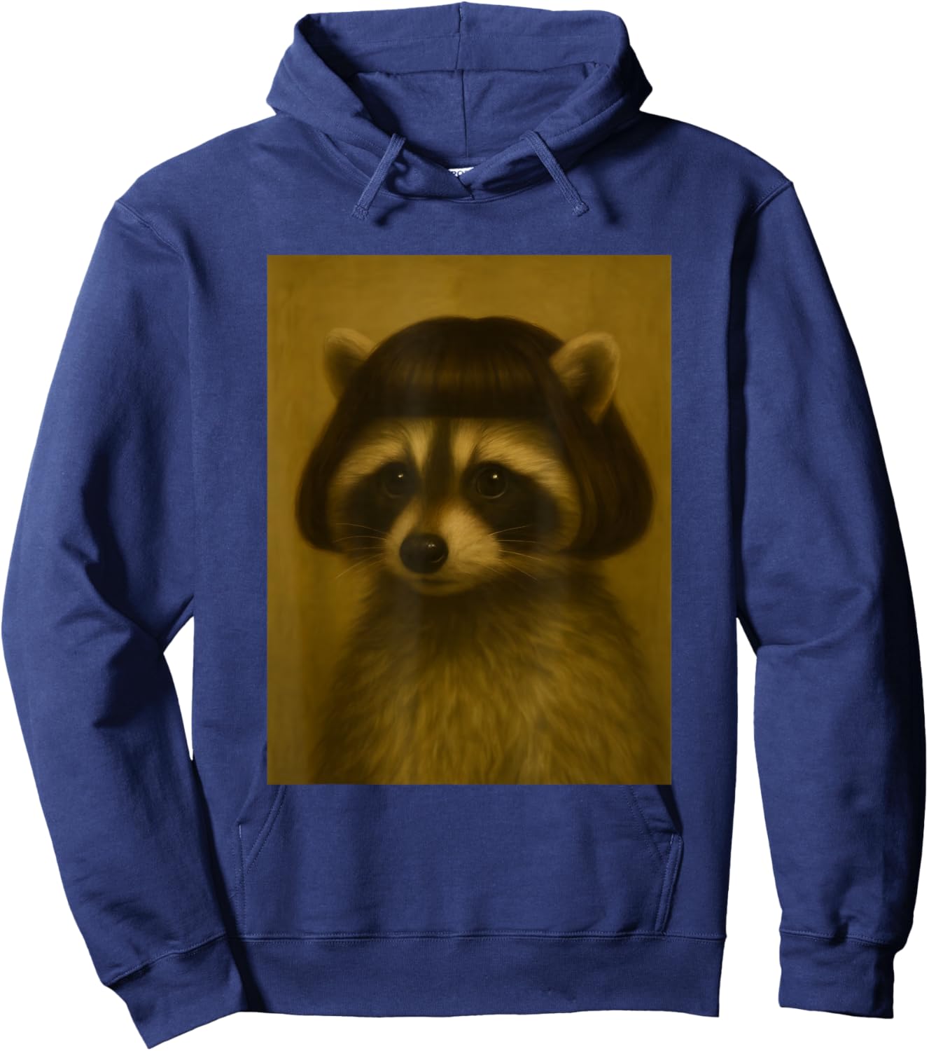 Funny Raccoon Bob Haircut Viral Meme Hoodie - Hoodie | Navy