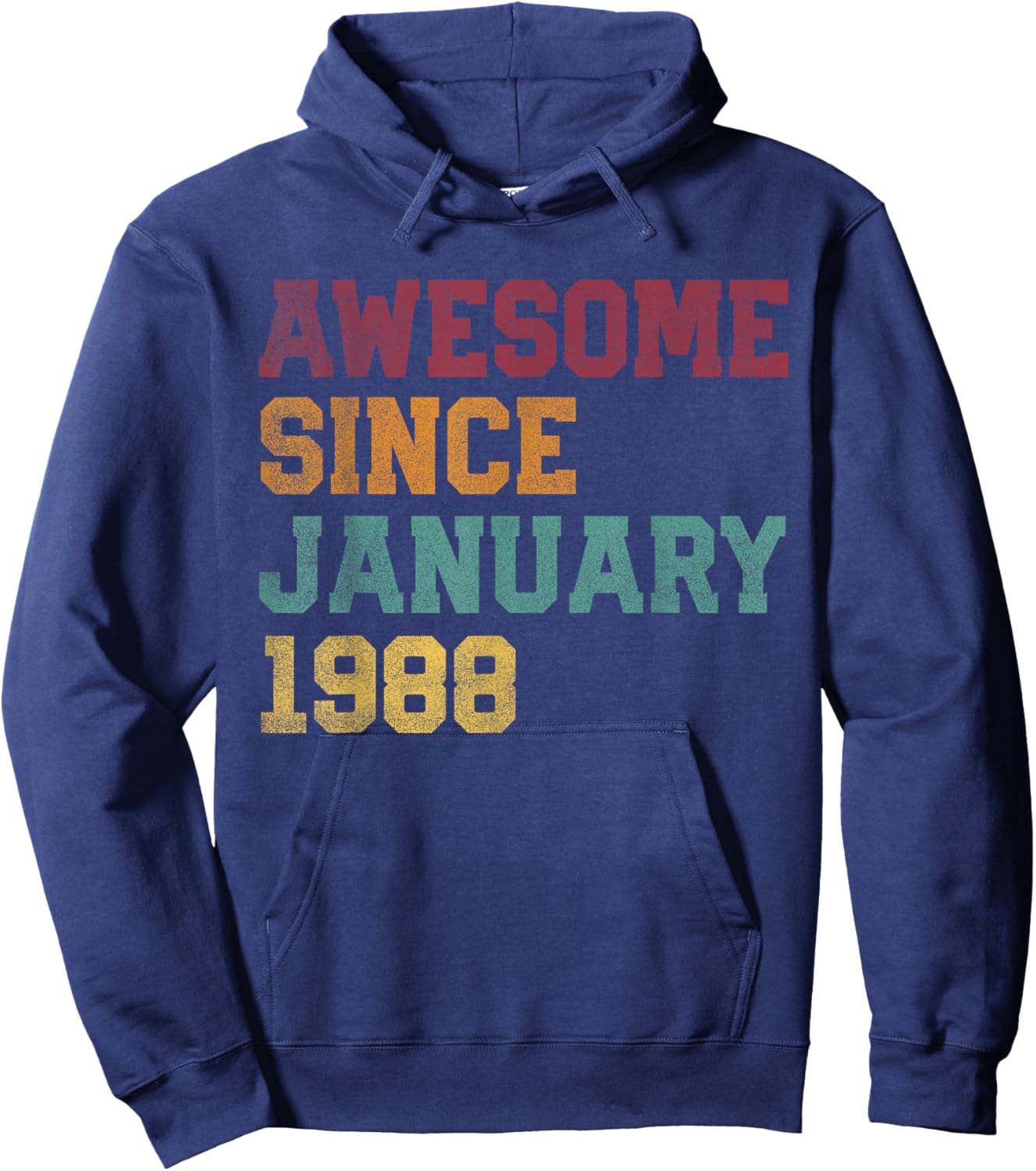 Awesome Since January 1988 38th Birthday 38 Years Old Hoodie - Hoodie | Navy