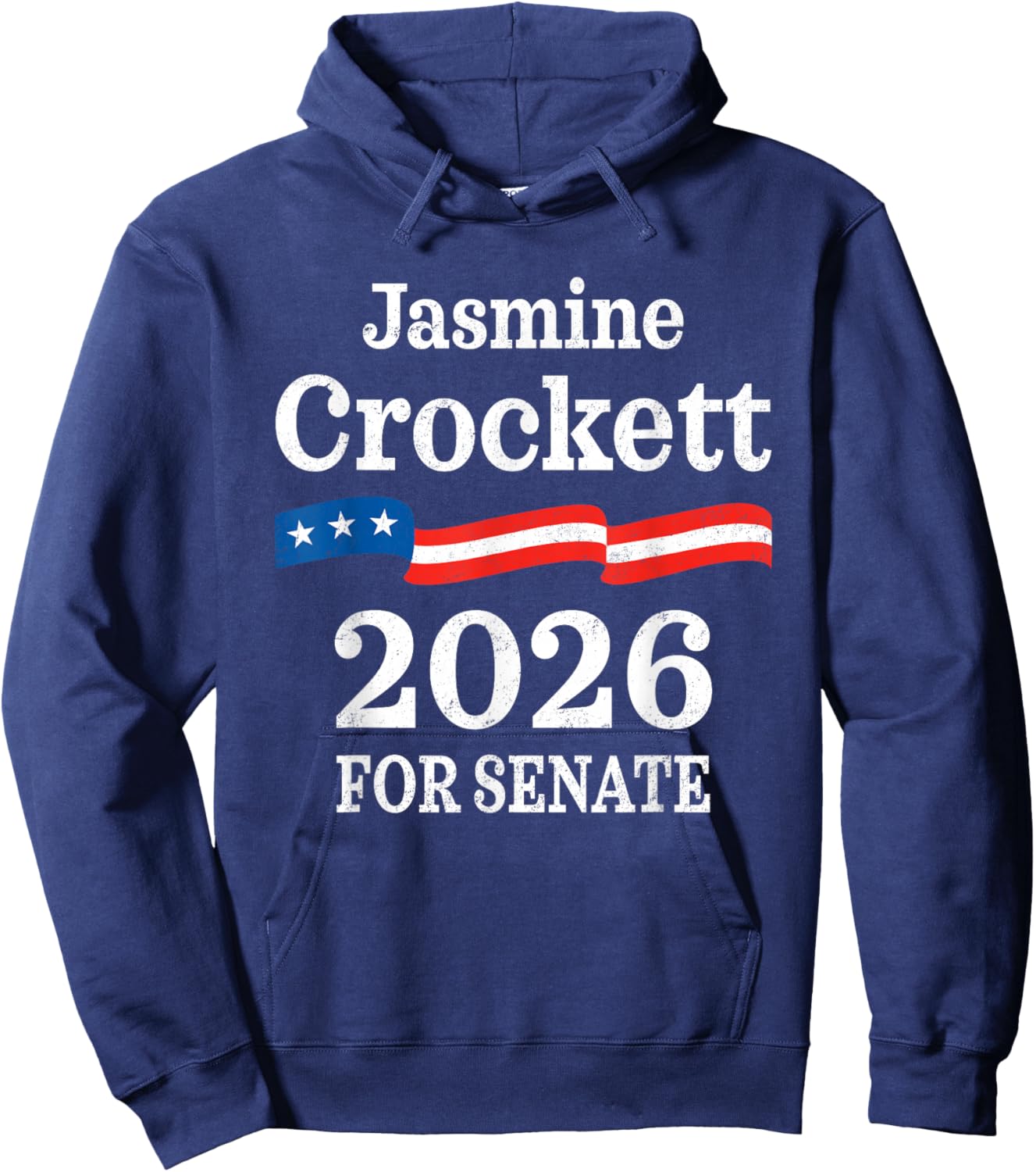 Jasmine Crockett 2026 for US Senate Texas TX Democrat Hoodie - Hoodie | Navy