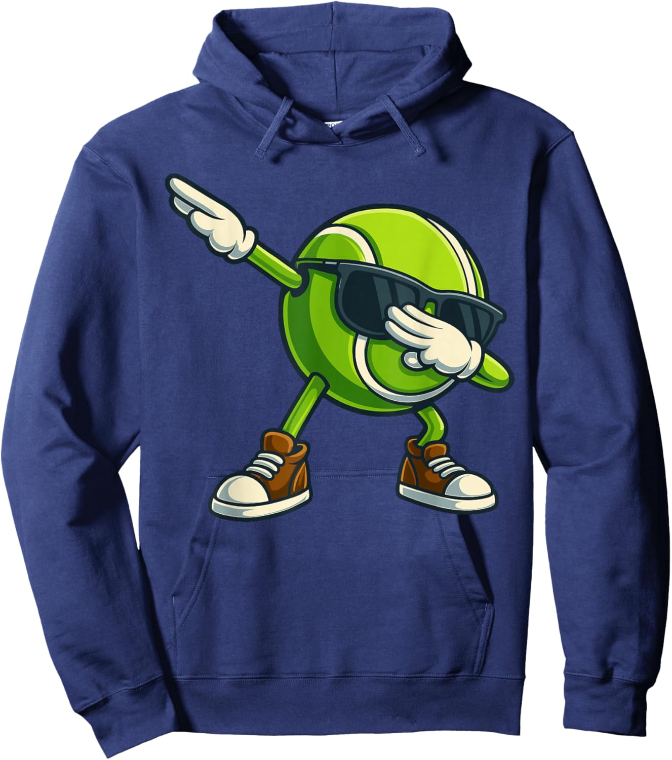Tennis Game Day Shirt Shirt, Cool Dabbing Tennis Hoodie - Hoodie | Navy