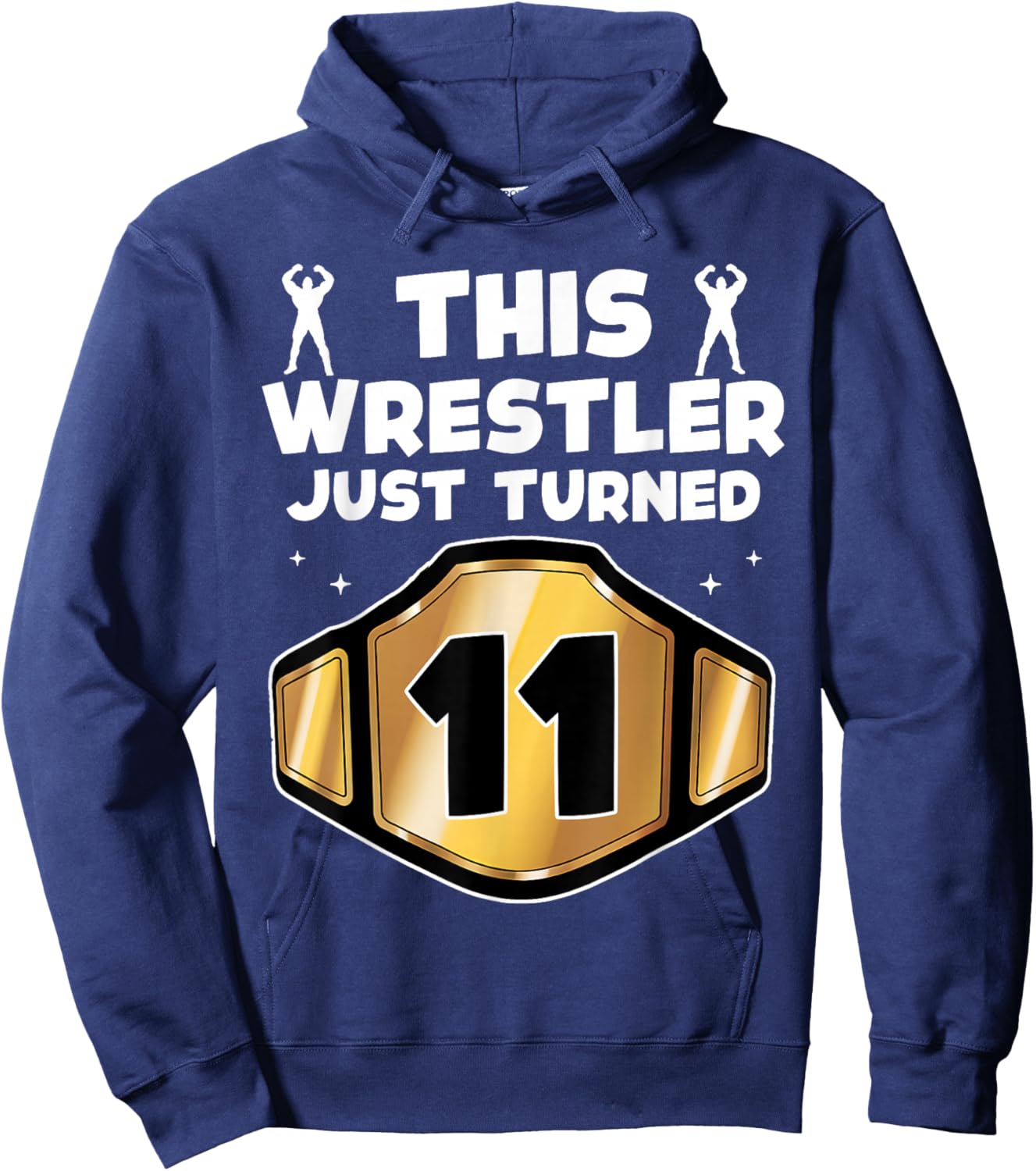 11th Wrestling Birthday This Wrestler Just Turned 11 Boys Hoodie - Hoodie | Navy