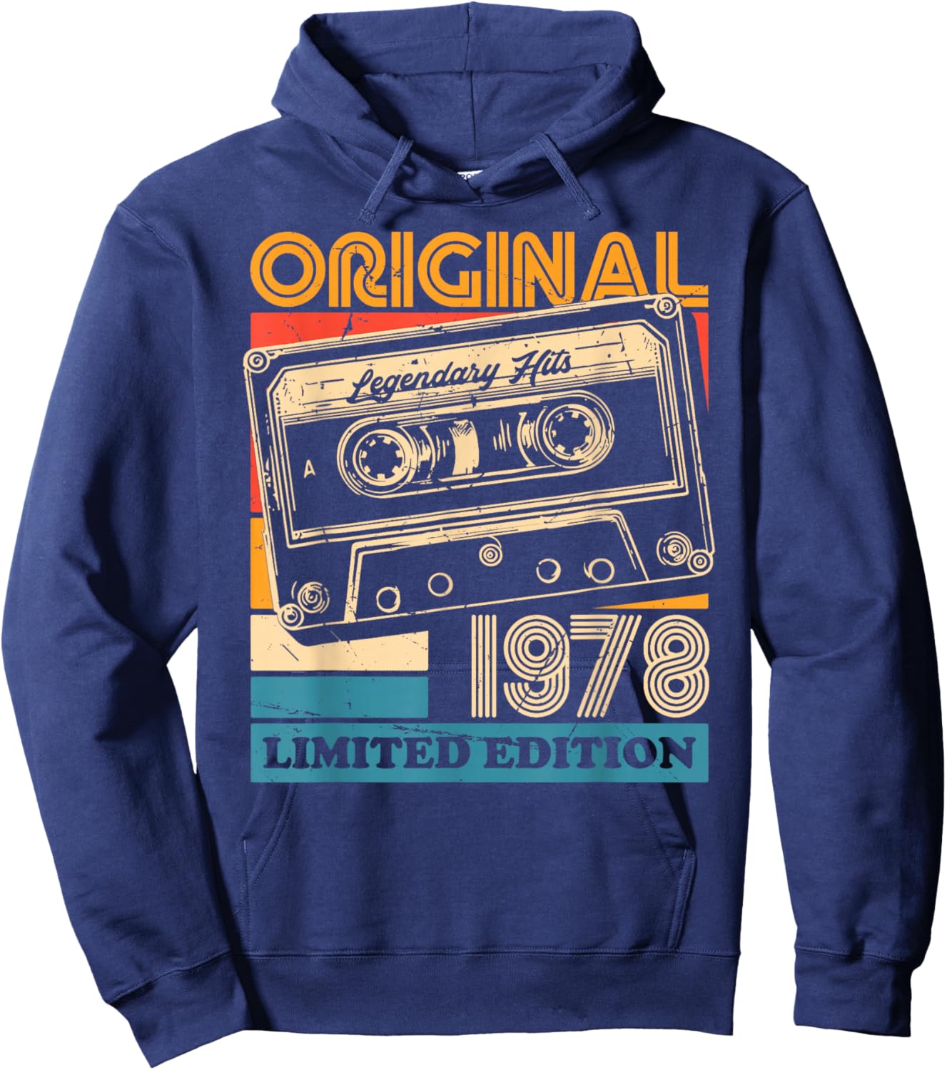 47th Birthday Retro Vintage 1978 Men Women Hoodie - Hoodie | Navy