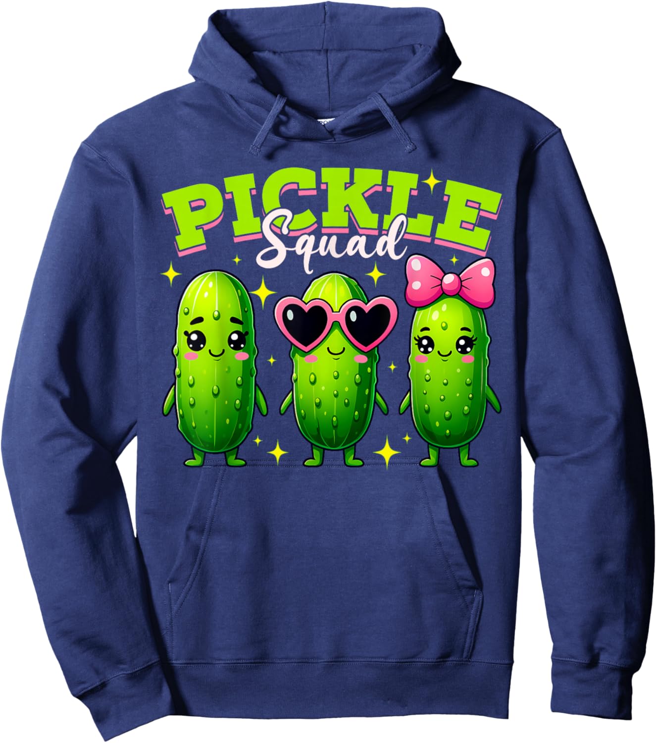 Pickle Squad Funny Pickle Costume Vegan Pickle Crew Hoodie - Hoodie | Navy