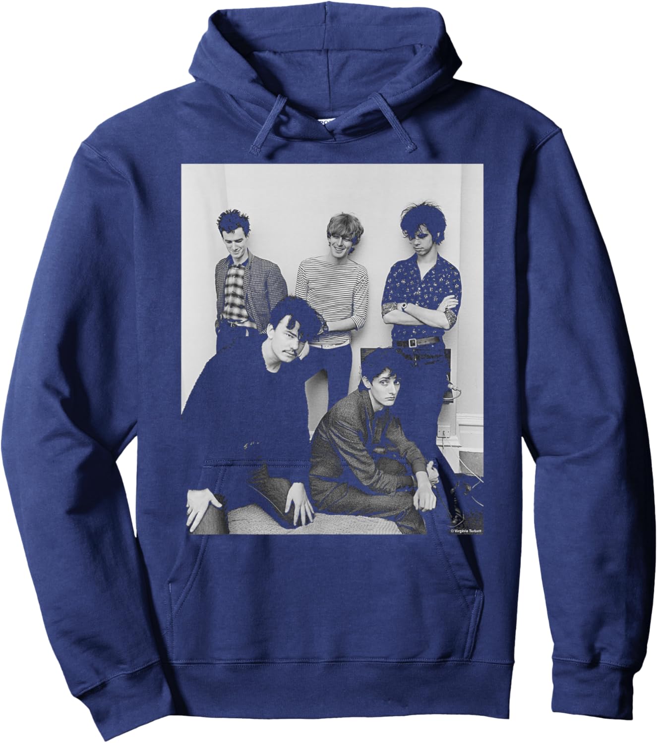 Nick Cave Band The Birthday Party 1981 by Virginia Turbett Hoodie - Hoodie | Navy