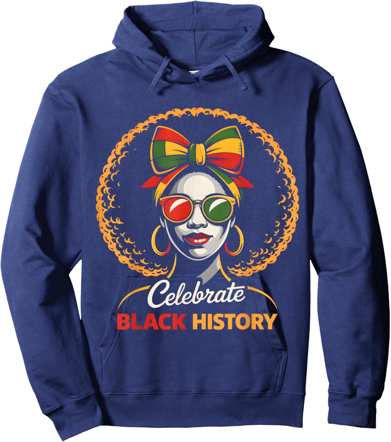 Black History Month Black African American Teachers Women Hoodie - Hoodie | Navy