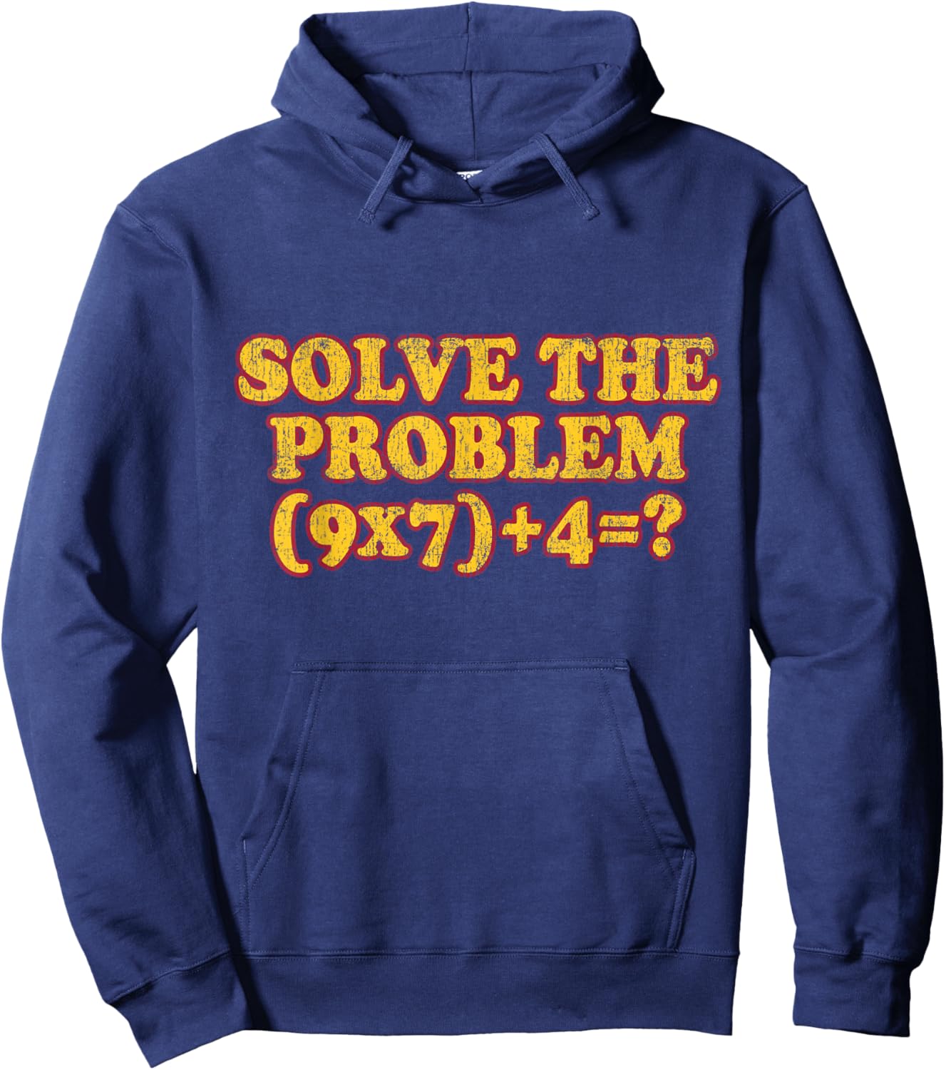 Solve The Problem 67 Meme PEMDAS Math Teacher Brainrot Joke Hoodie - Hoodie | Navy