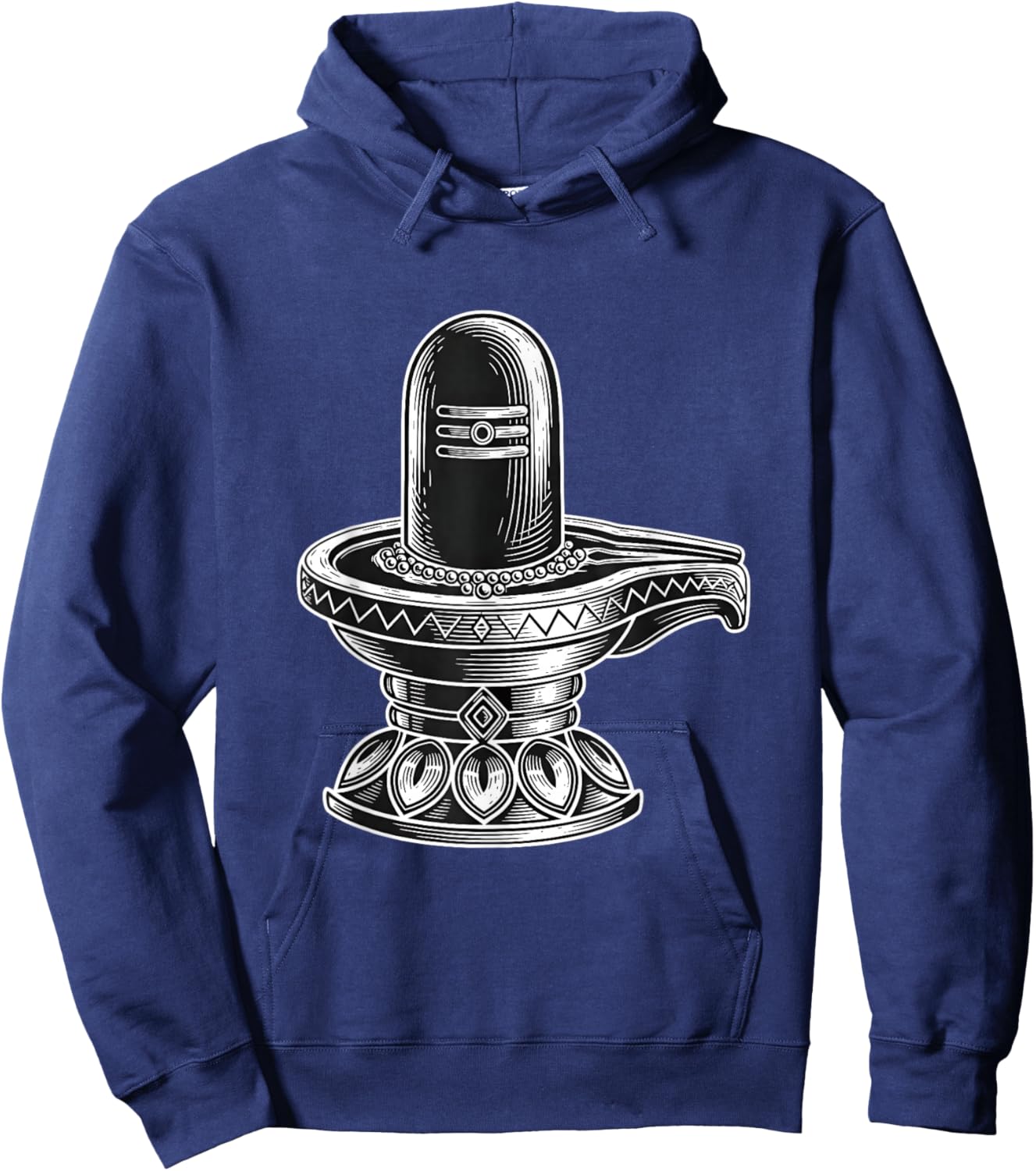 Lord Shiva Lingam Maha Shivaratri Adiyogi Devotees Hoodie - Hoodie | Navy