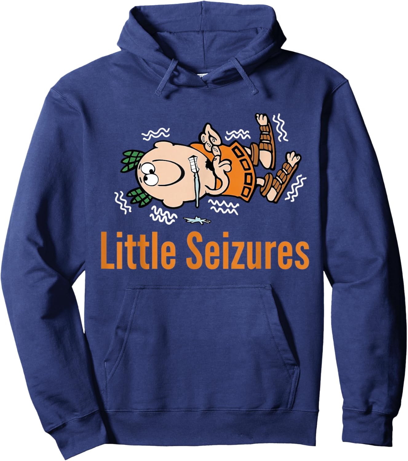 Little Seizures Epilepsy Awareness Funny Hoodie - Hoodie | Navy
