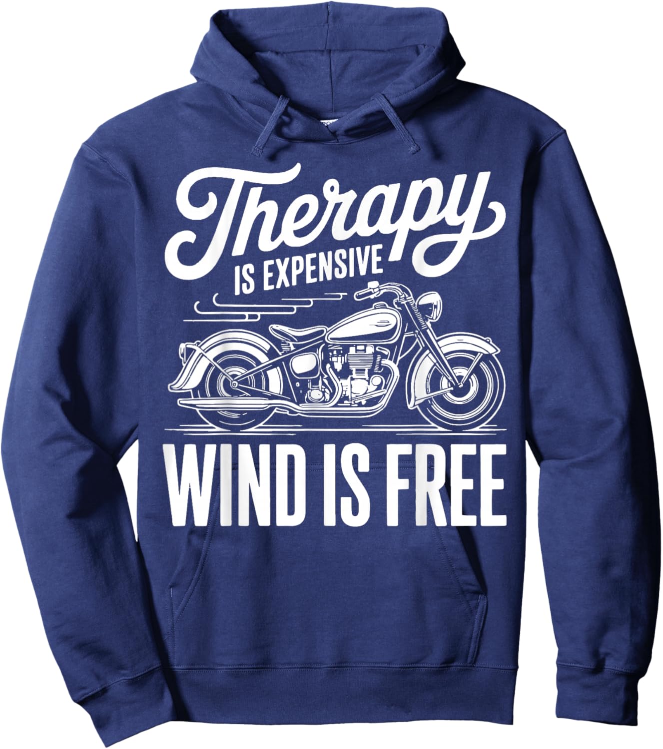 Cool Motorcycle Men Biker Rider Motor Cycle Lovers Vintage Hoodie - Hoodie | Navy