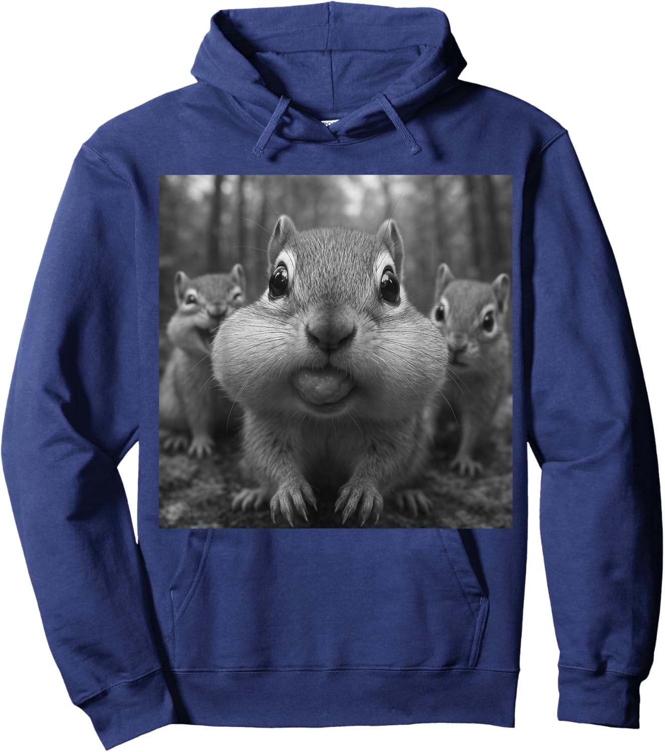 Funny Chipmunk Selfie Hoodie - Hoodie | Navy