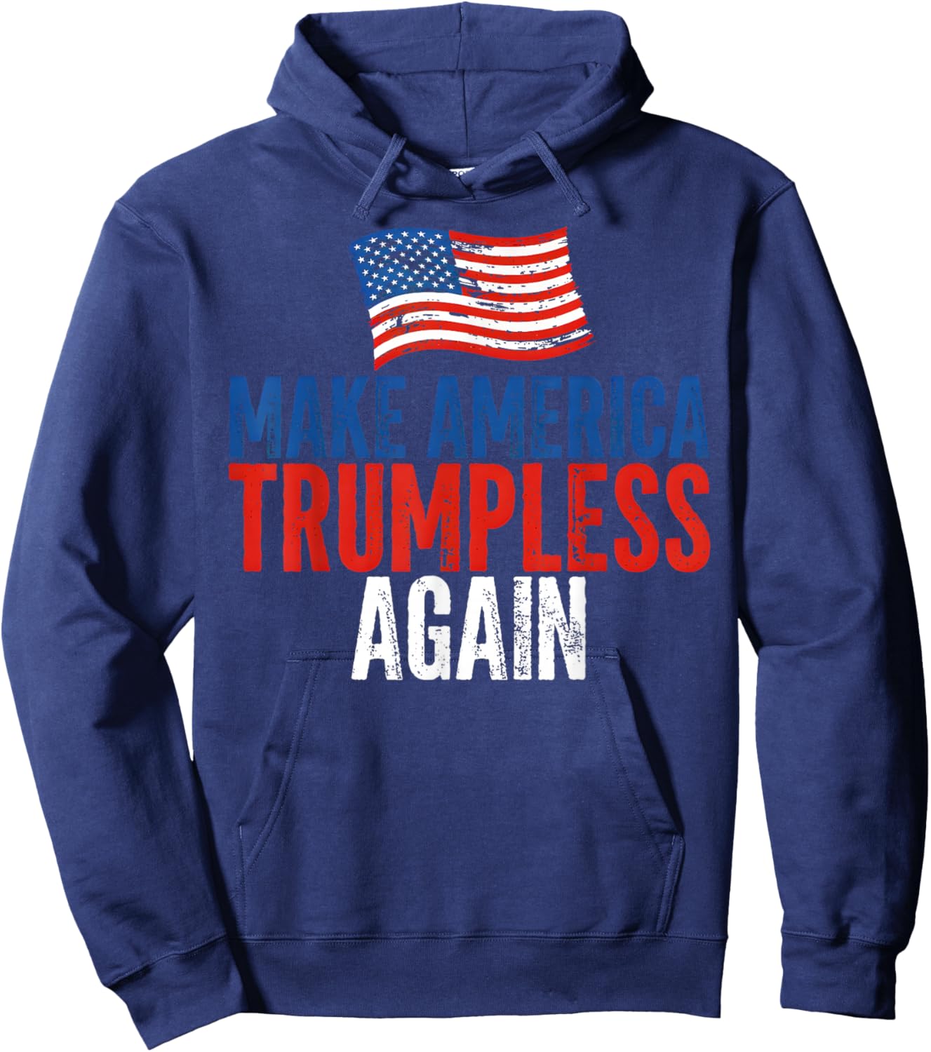 American Flag Hoodie - Hoodie | Navy