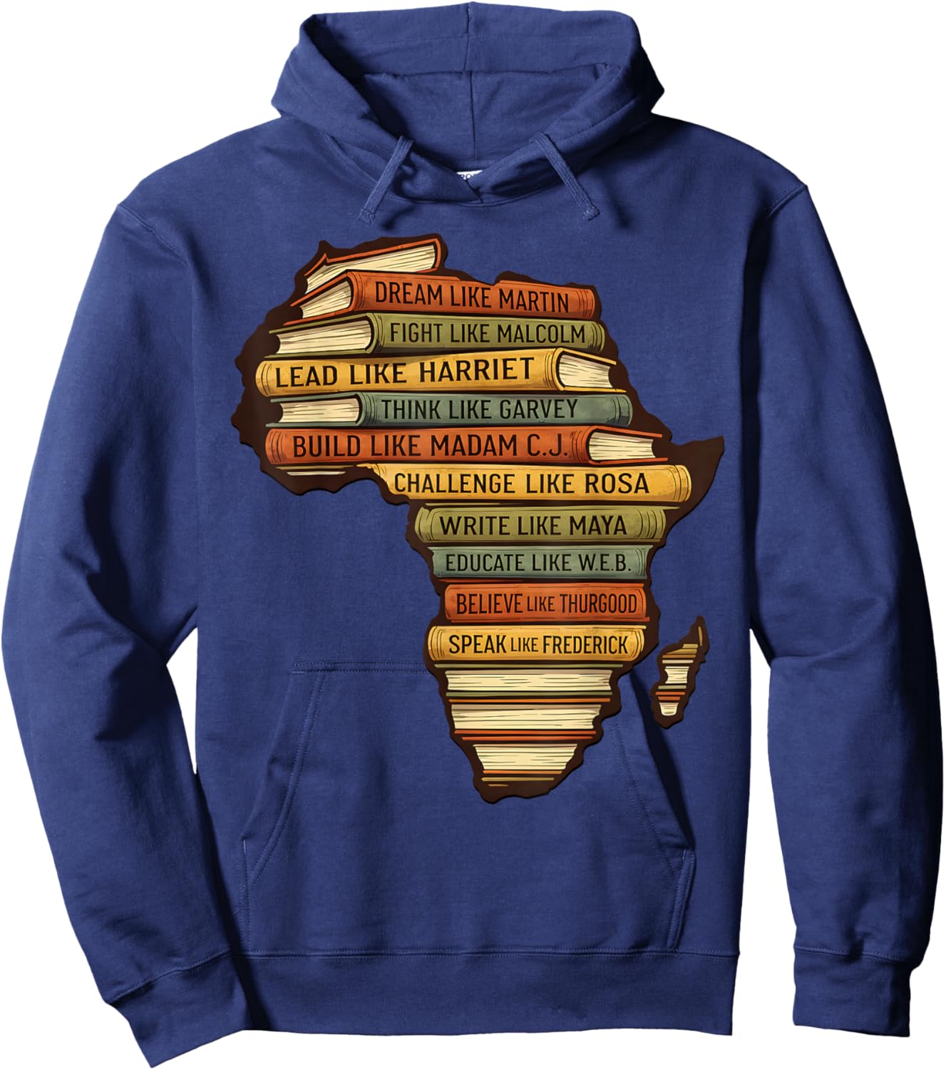 Black History Month African American History Inspirational Hoodie - Hoodie | Navy