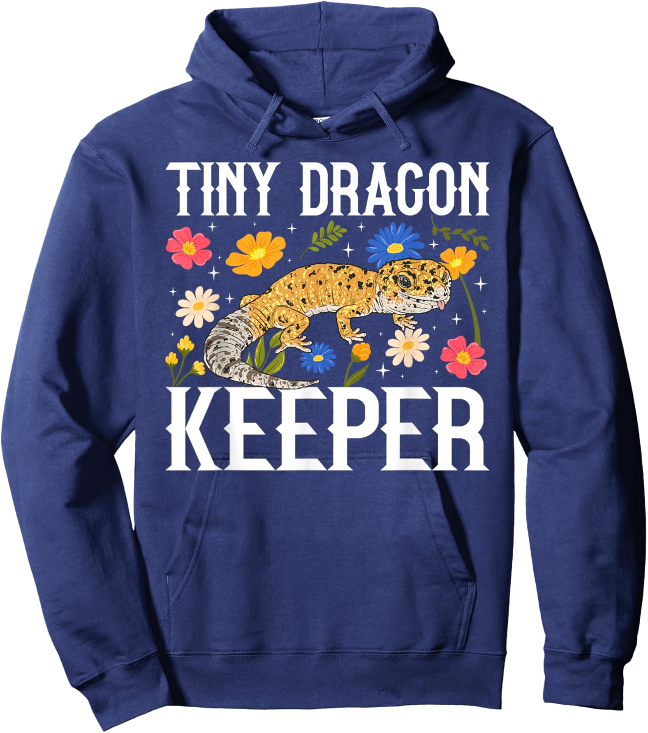 Tiny Dragon Keeper Leopard Gecko Owner Leopard Gecko Lover Hoodie - Hoodie | Navy