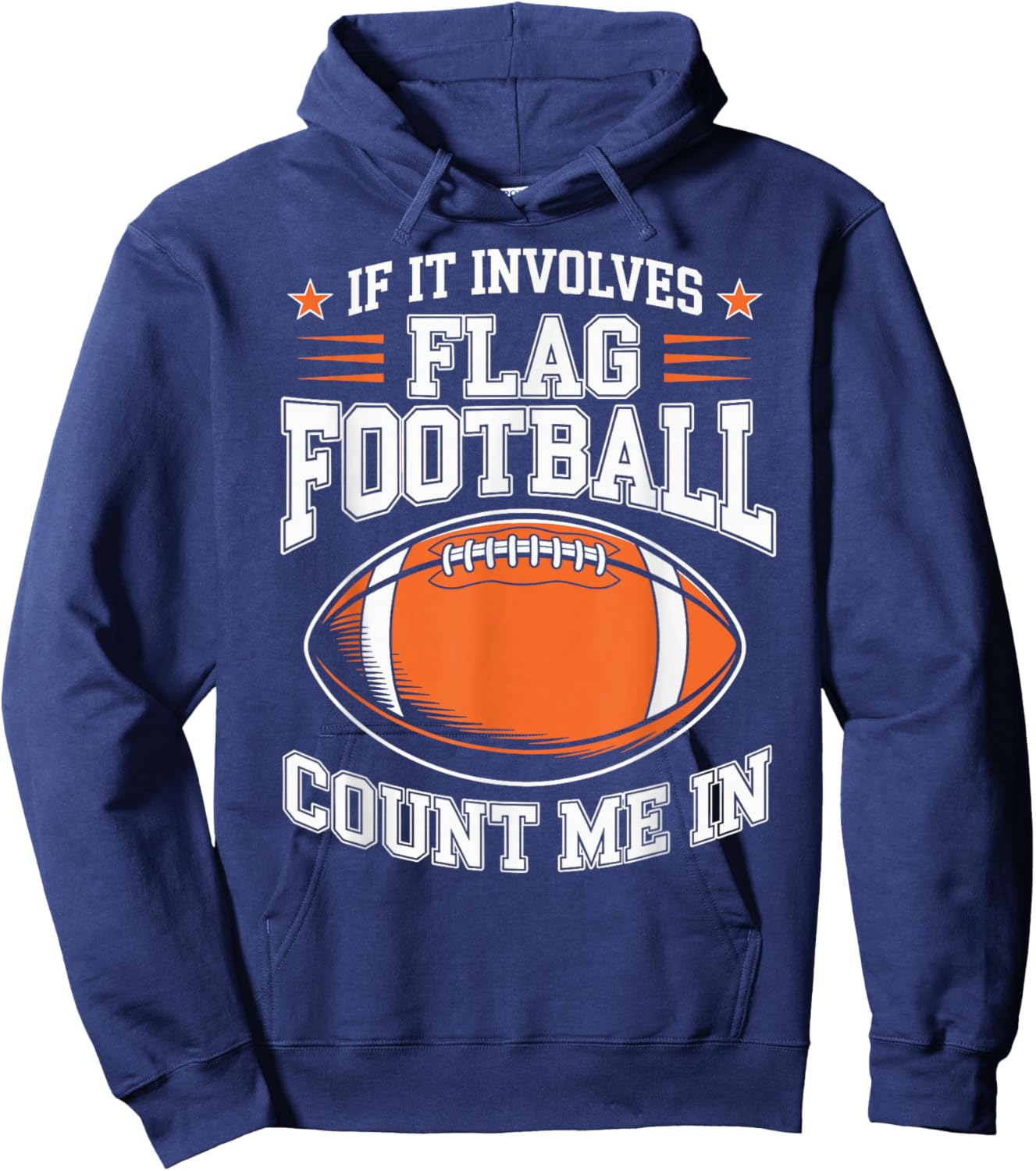 Flag Football Player Hoodie - Hoodie | Navy