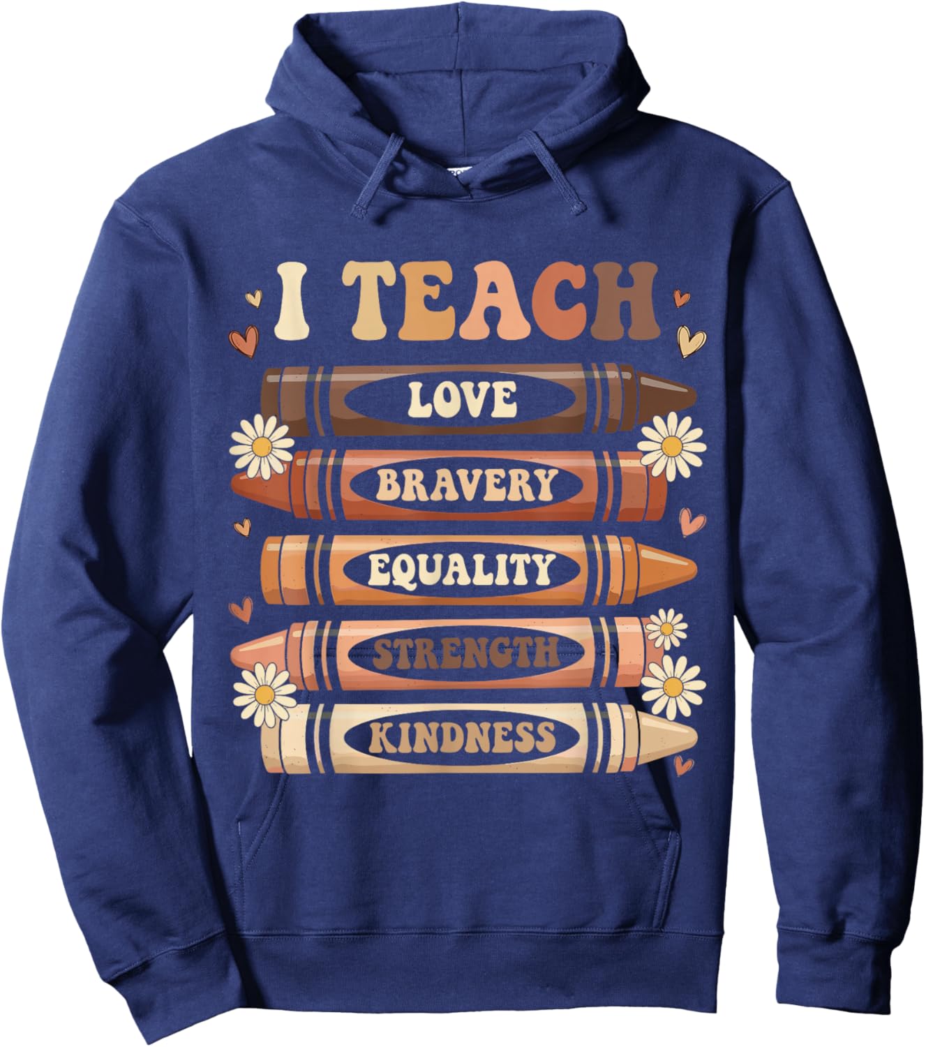 Black History Month I Teach Black History Teacher Melanin Hoodie - Hoodie | Navy