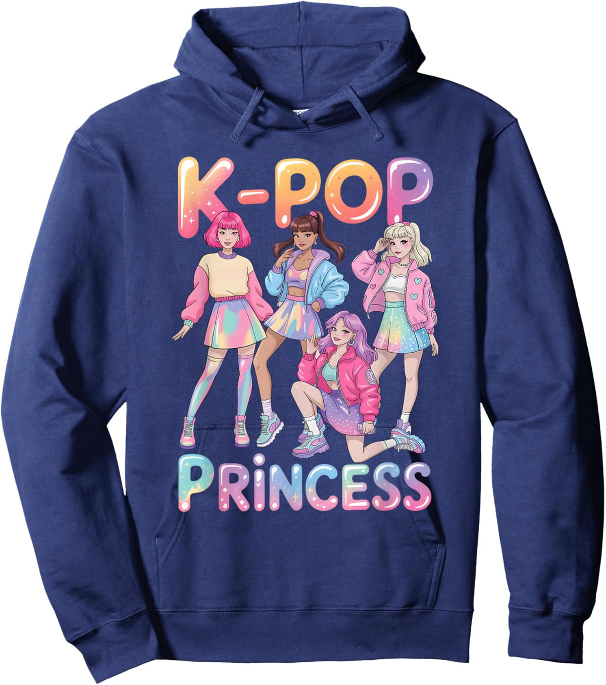 T-Shirt Hoodie - Hoodie | Navy