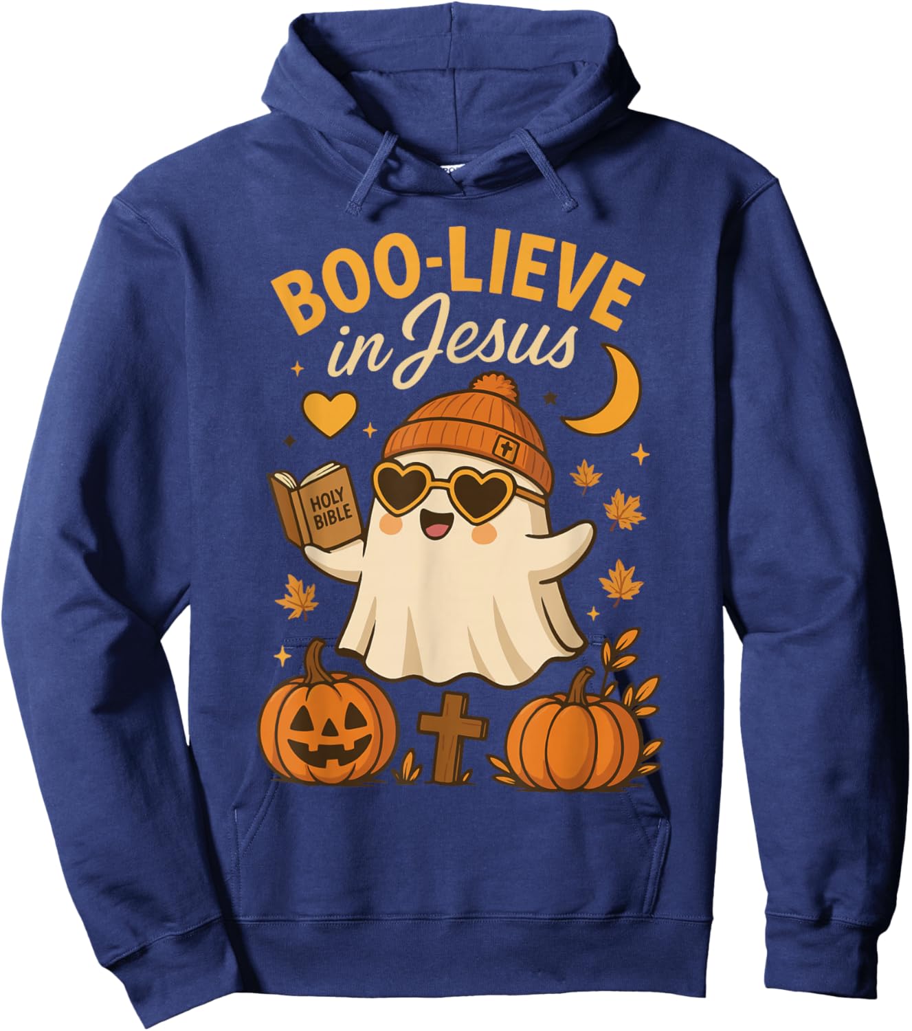 Boo-Lieve in Jesus Hoodie - Hoodie | Navy