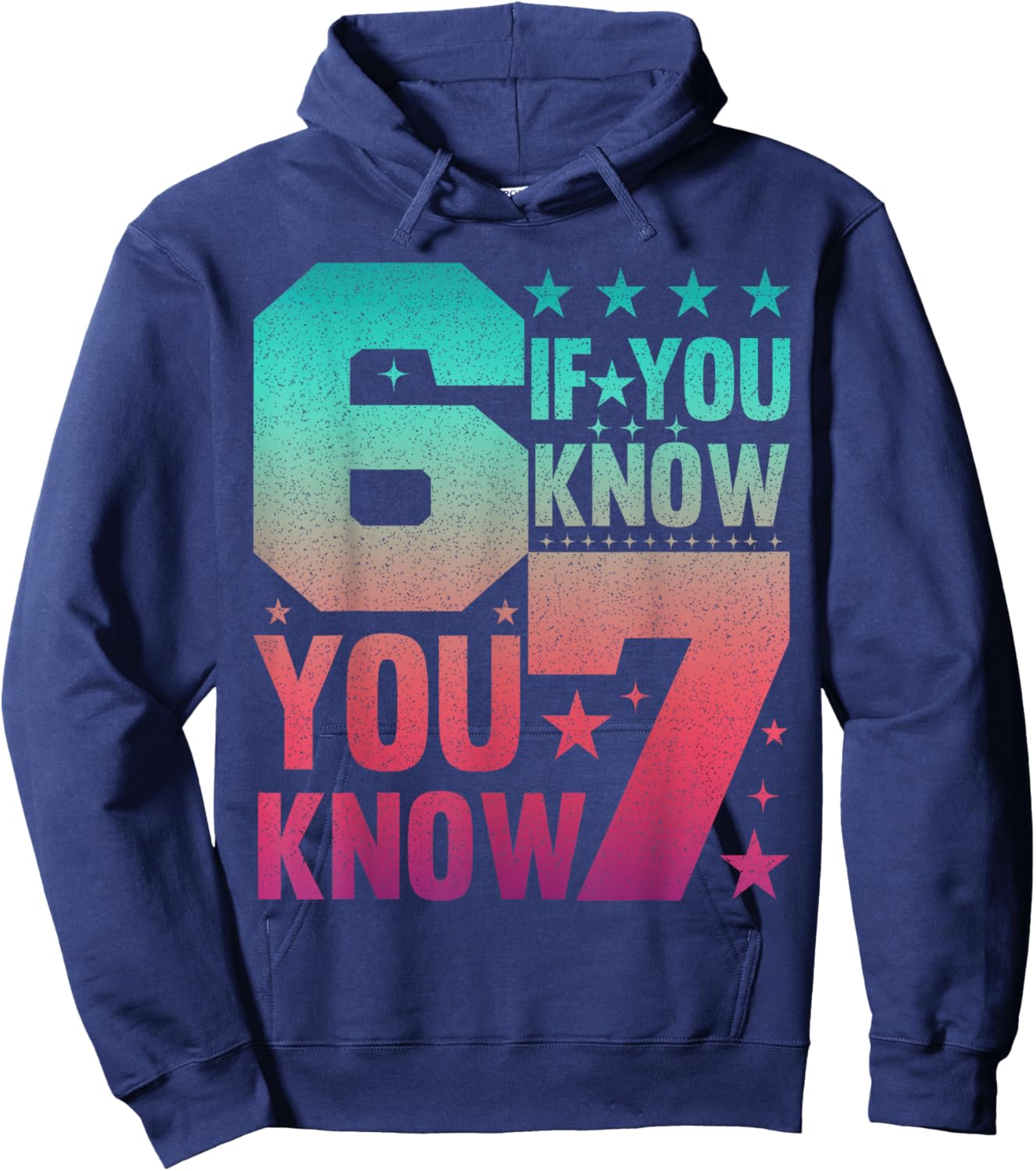 I was 6 Now I'm 7 Birthday 67 Boys Girls Six Seven 6 7 Bday Hoodie - Hoodie | Navy