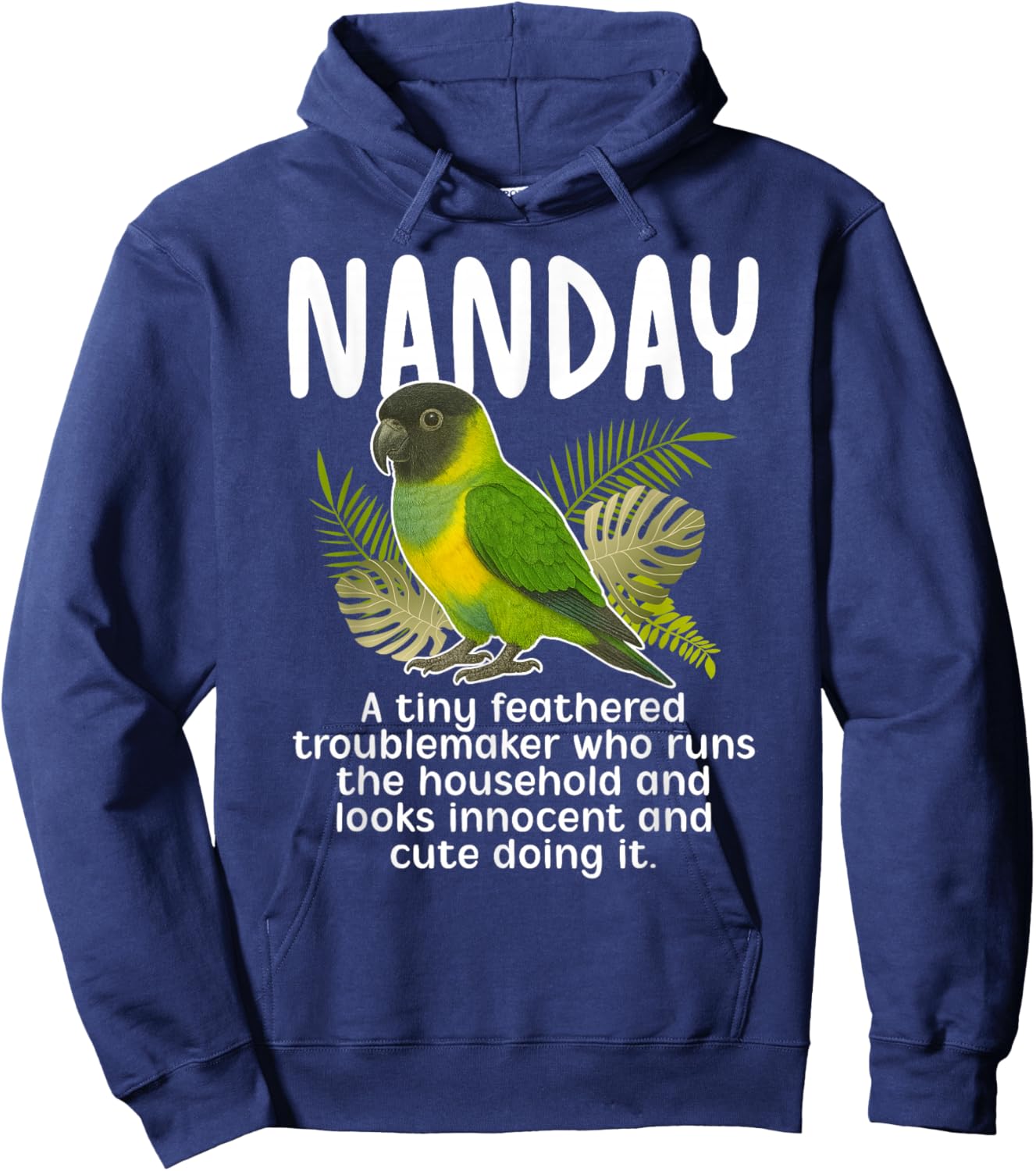 Nanday Definition Nanday Conure Owner Nanday Parakeet Lover Hoodie - Hoodie | Navy