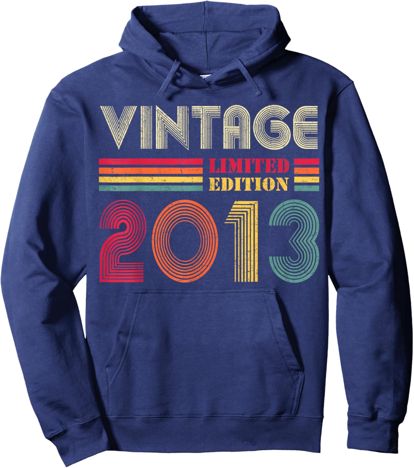 13 Year Old Gifts Vintage 2013 13th Birthday Boys Girls Hoodie - Hoodie | Navy