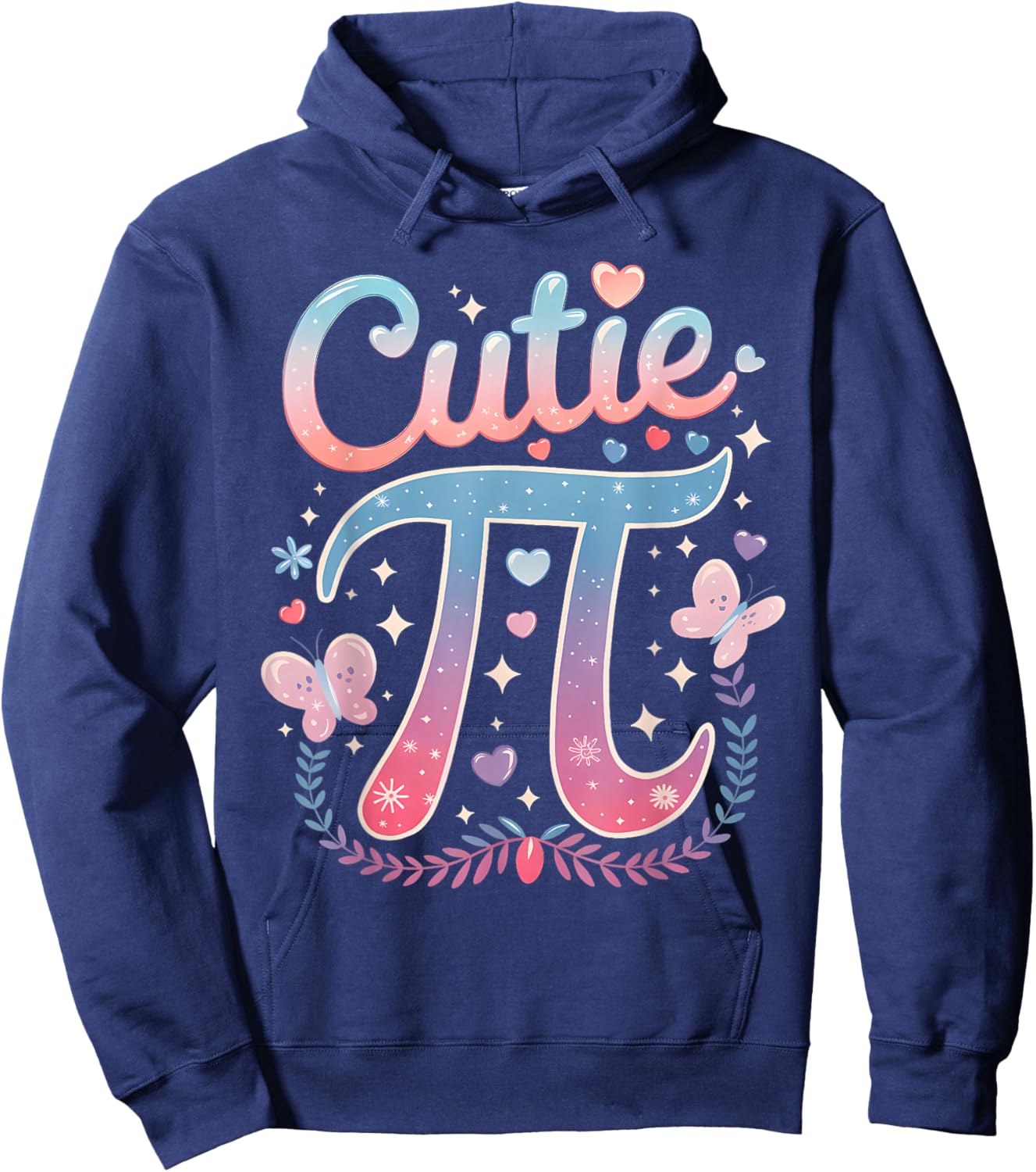 Cutie Pi Day Women Kids Men Math Teacher Student Hoodie - Hoodie | Navy