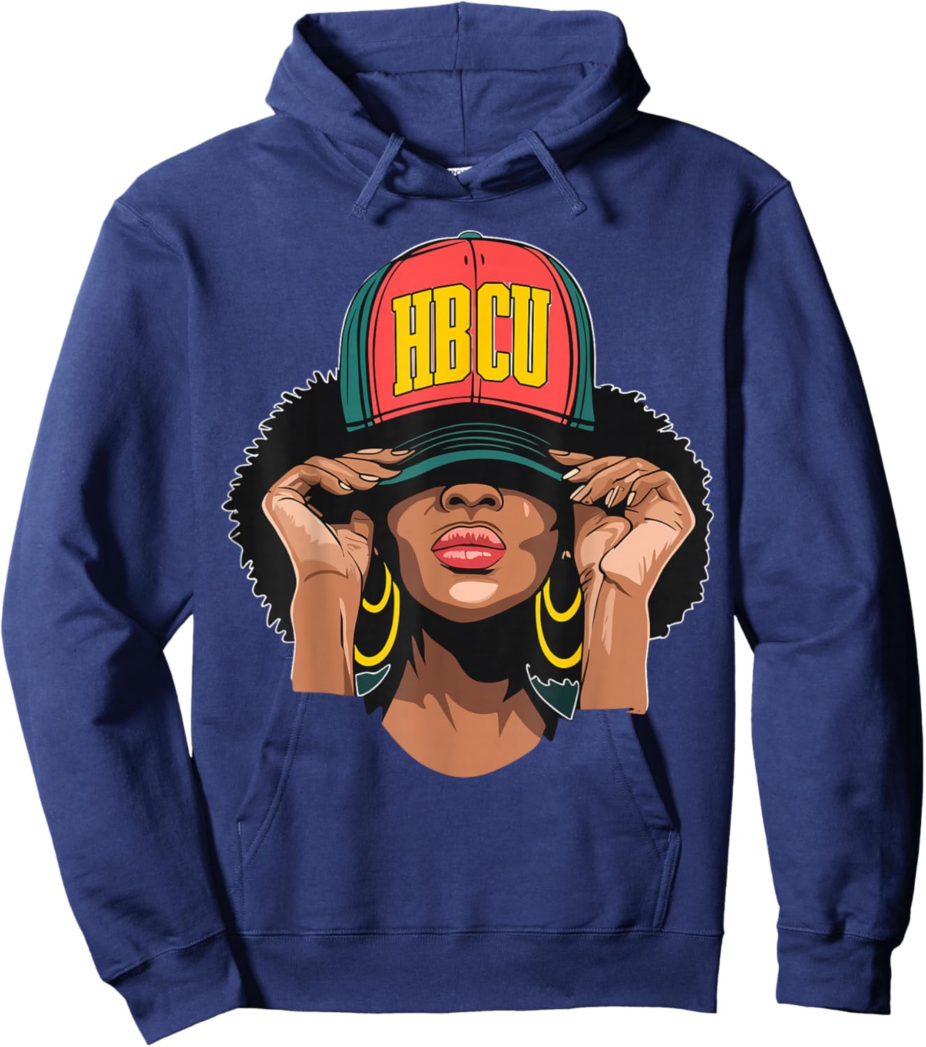Beautiful Black History Month HBCU Hoodie - Hoodie | Navy