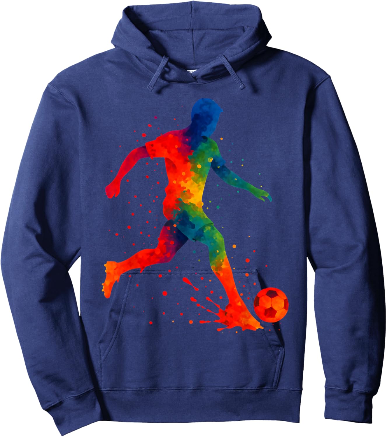 Soccer Lover Player Design Hoodie - Hoodie | Navy
