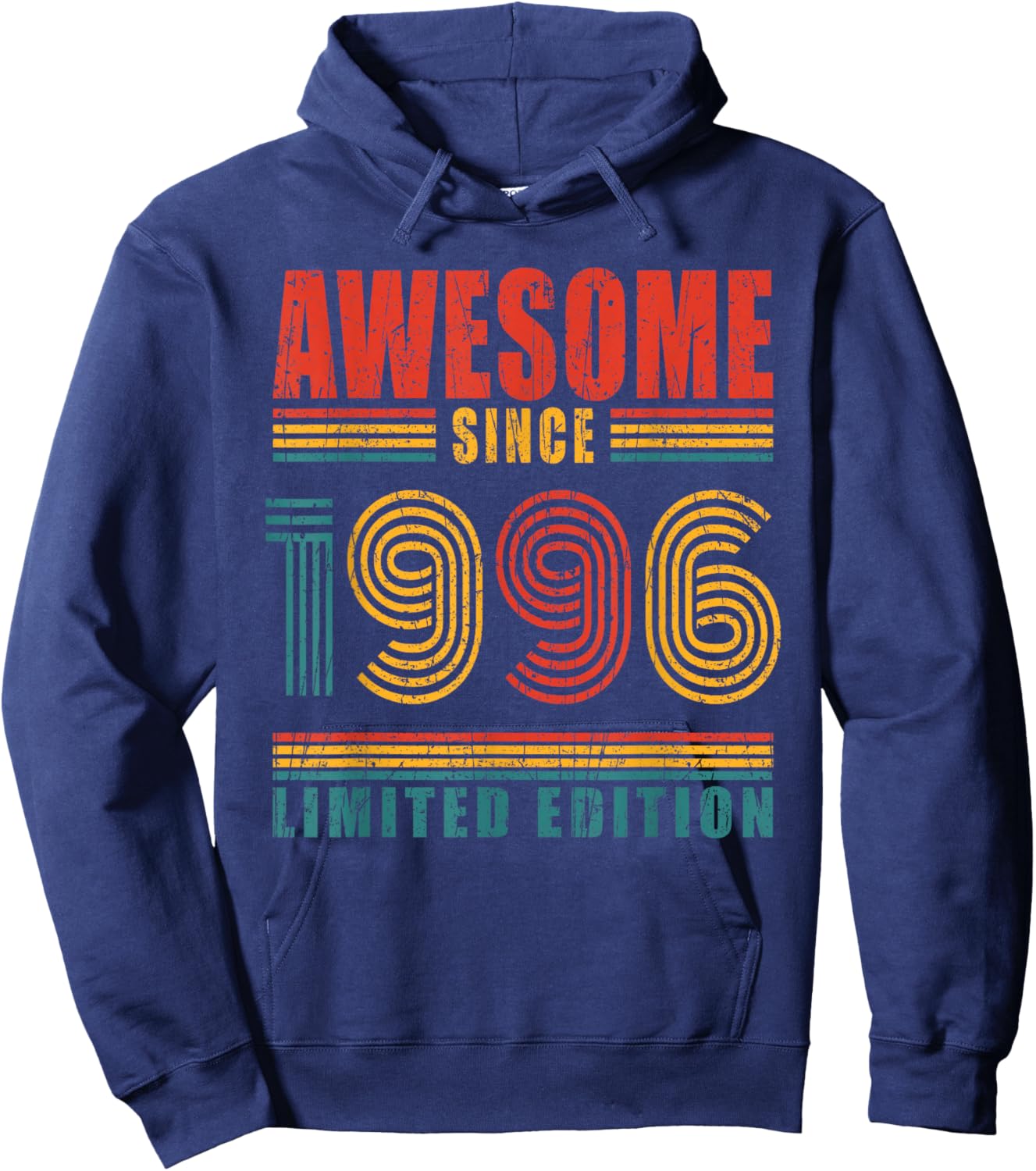 30th Birthday Awesome Since 1996 Vintage 30 Birthday Hoodie - Hoodie | Navy