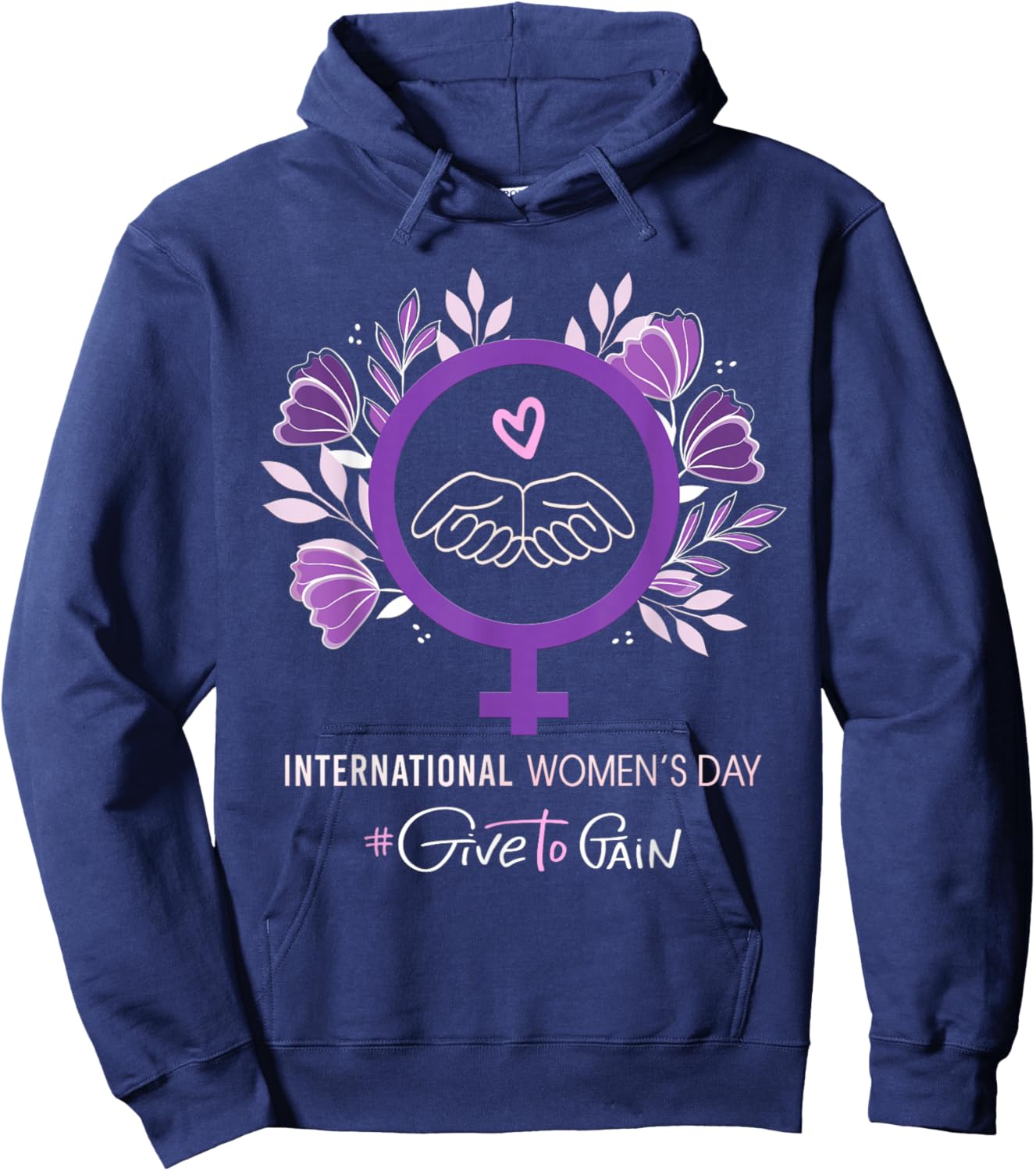 International Women’s Day 2026 March 8 Empowering Women Hoodie - Hoodie | Navy