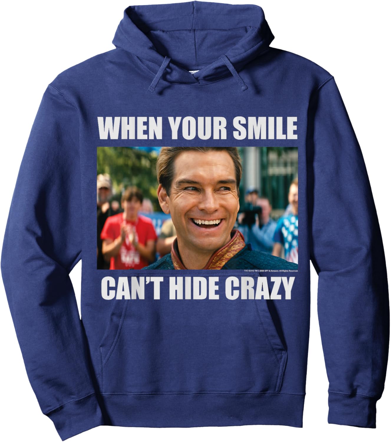 The Boys Homelander Meme Can't Hide Crazy Superhero TV Show Hoodie - Hoodie | Navy