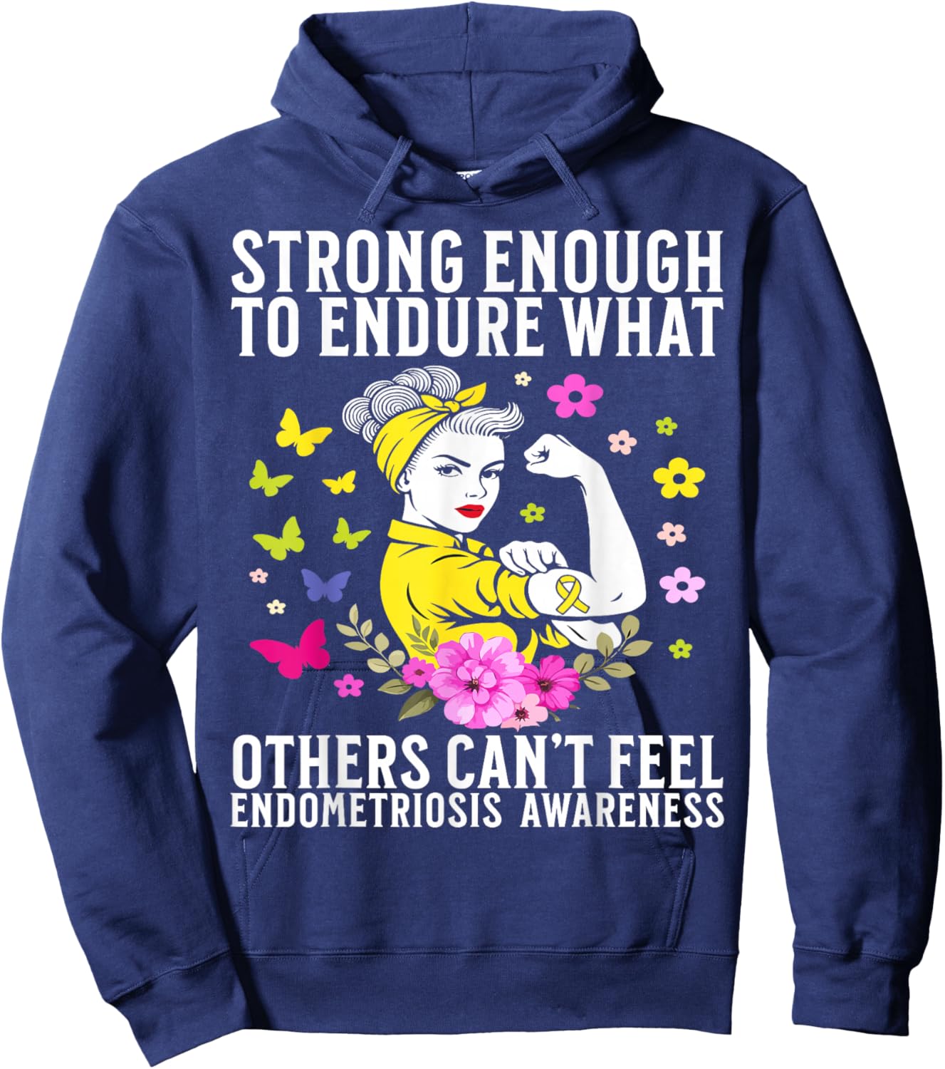 Endometriosis Awareness Endo Endometriosis Gifts Hoodie - Hoodie | Navy