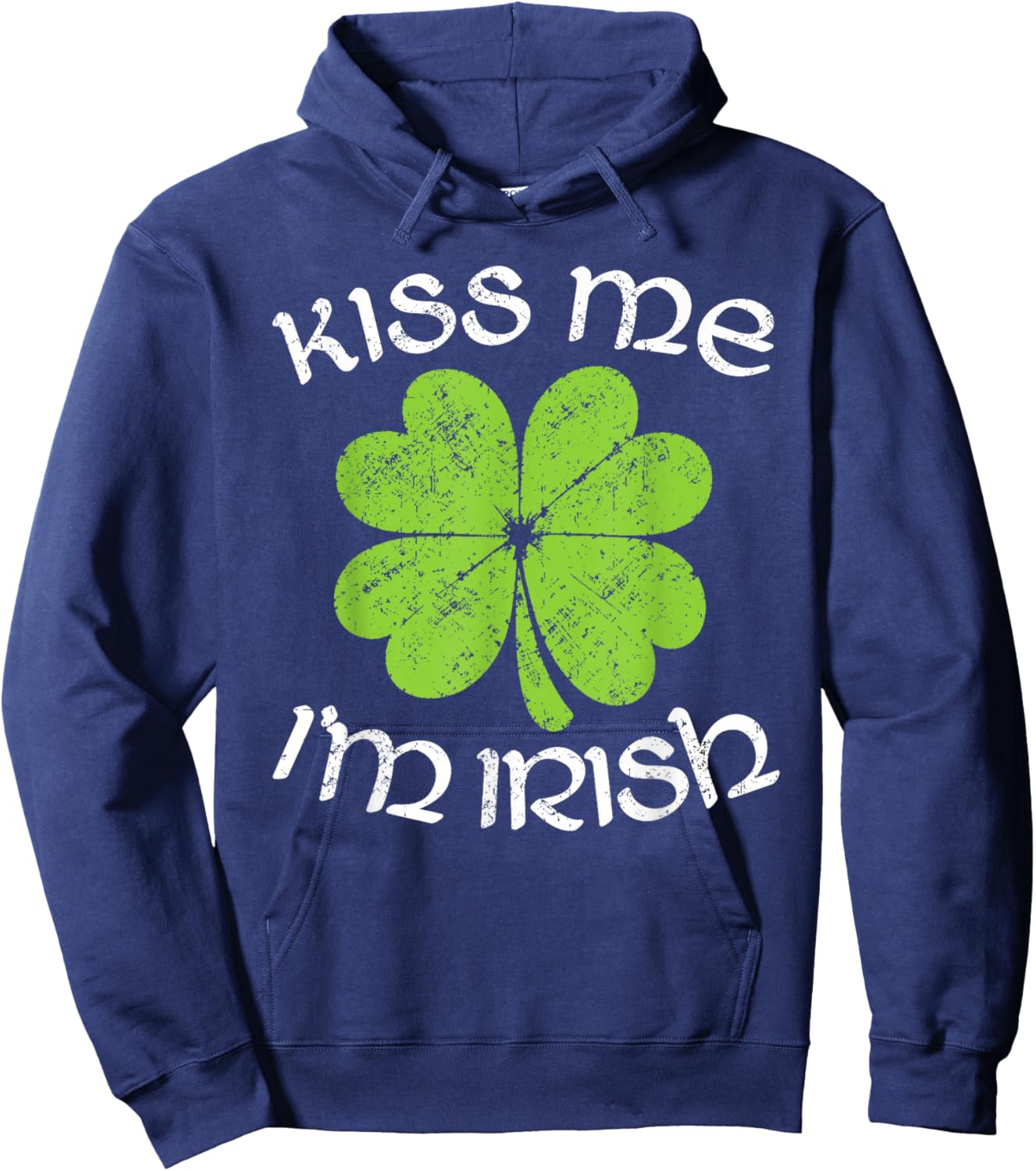 Funny St Patricks Day Irish Shamrock St Patty's Hoodie - Hoodie | Navy