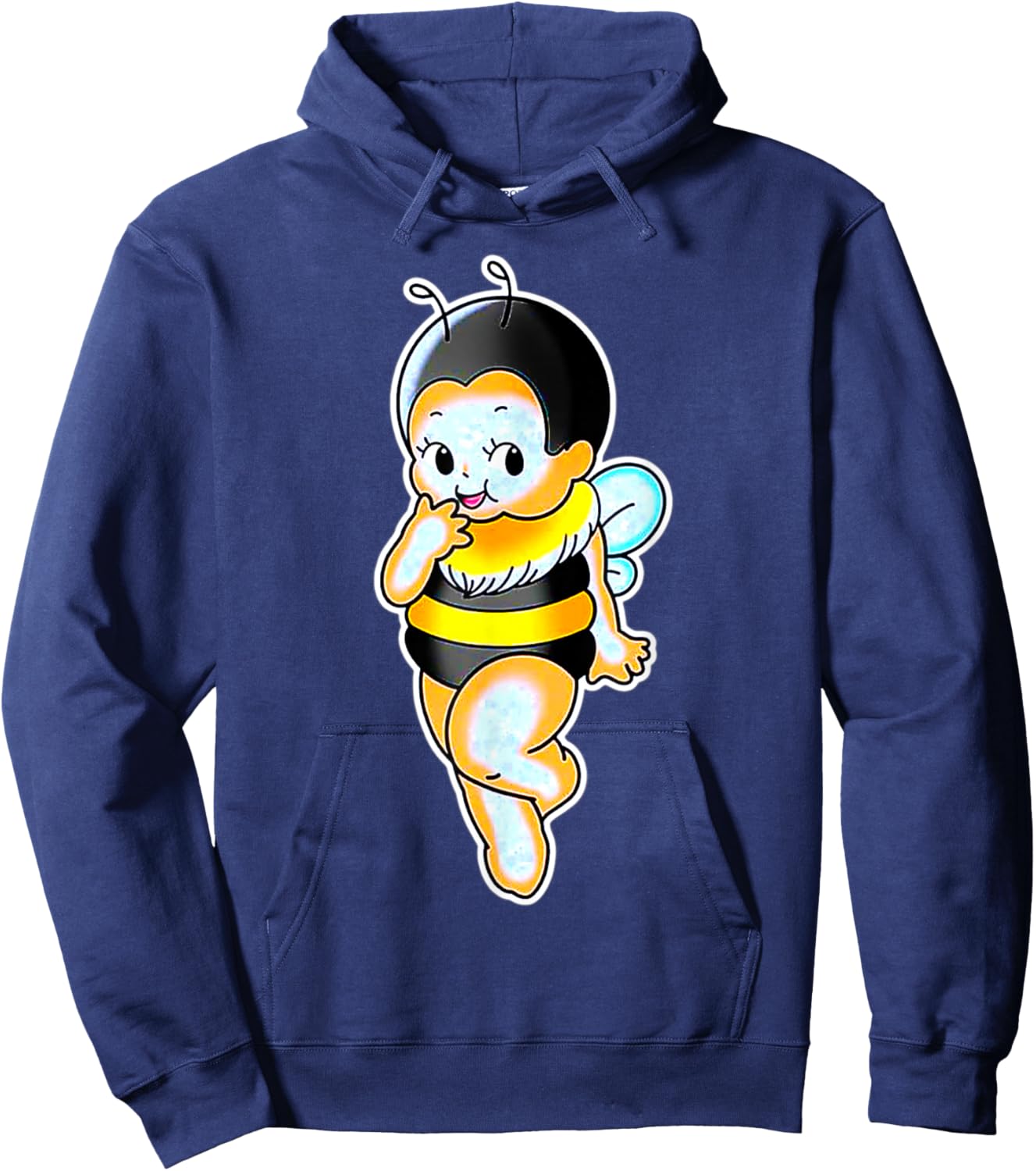 Kewpie Baby Bumblebee Hoodie - Hoodie | Navy