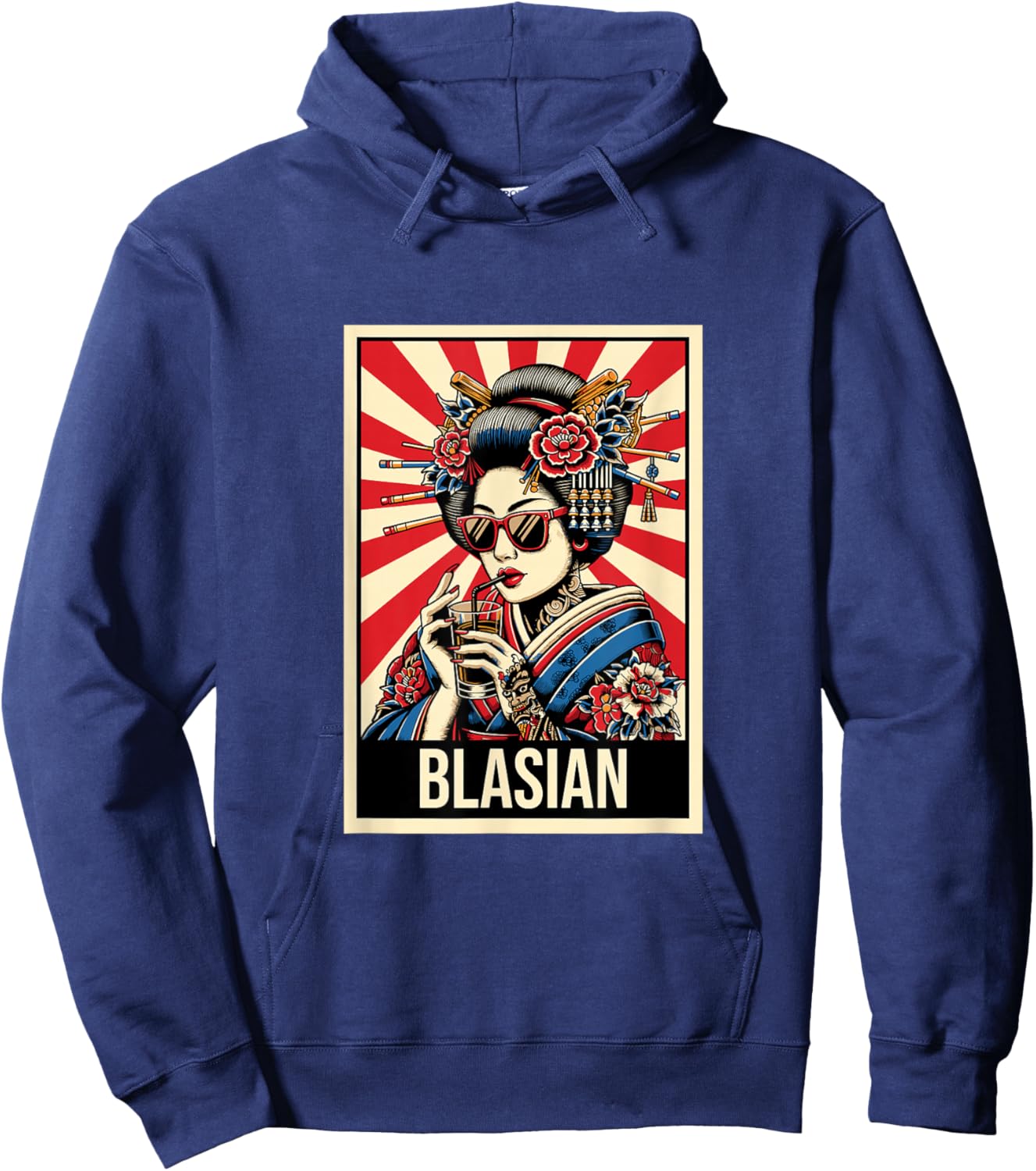 Blasian - Biracial and Proud African American Asian Roots Hoodie - Hoodie | Navy