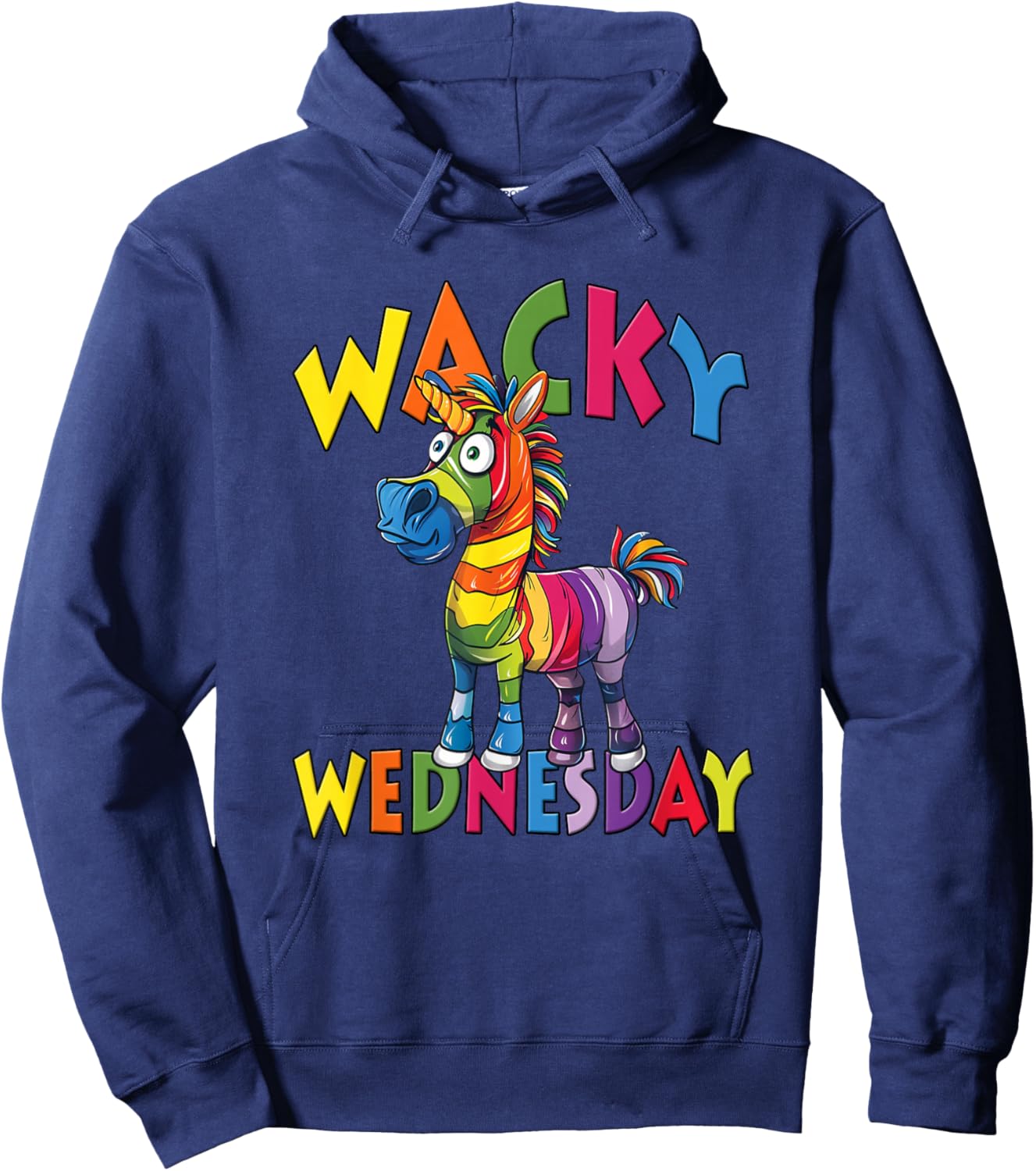 Wacky Wednesday Kids and Teachers | Mismatch Day Spirit Week Hoodie - Hoodie | Navy