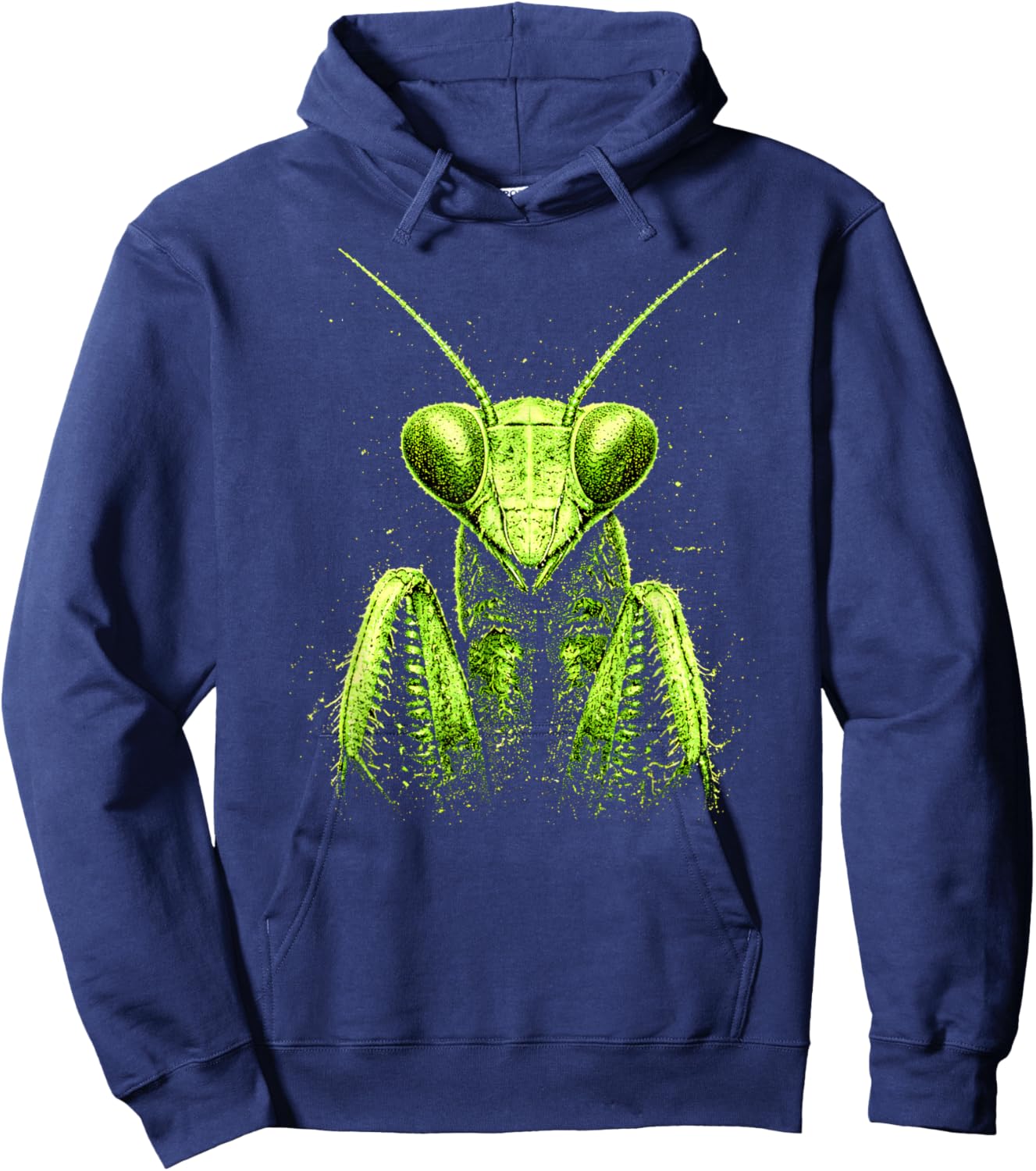 Cyber y2k Praying Mantis Insect Aesthetic Streetwear 2000s Hoodie - Hoodie | Navy