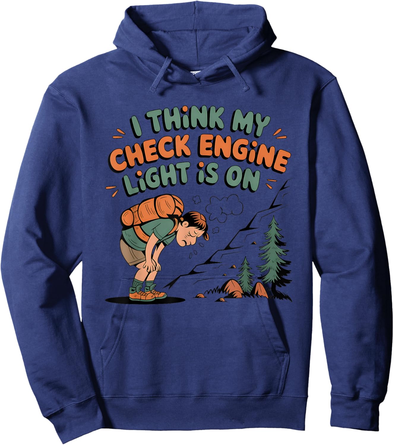 I Think My Check Engine Light is On Hoodie - Hoodie | Navy