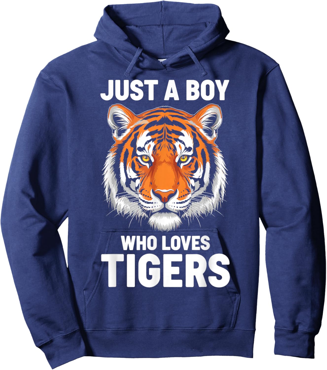 Just a Boy Who Loves Tigers Hoodie - Hoodie | Navy