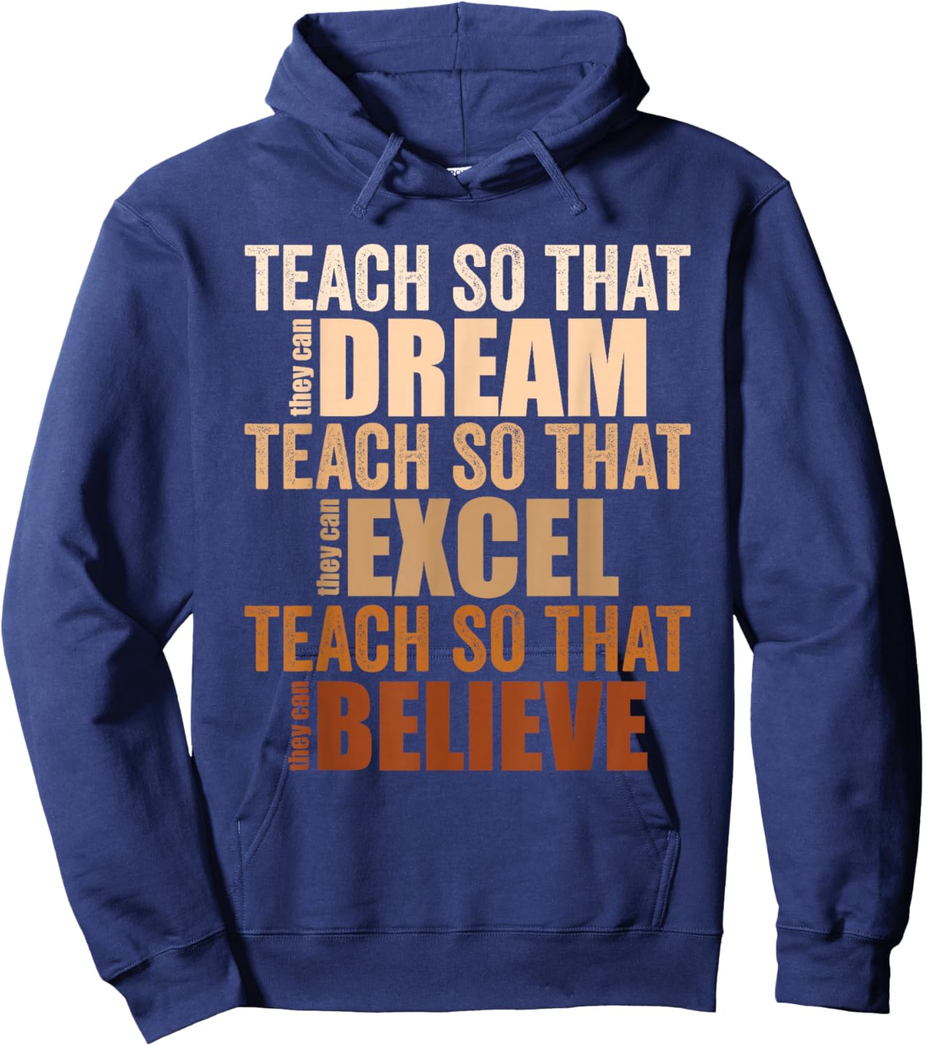 Black History Teach So That They Can Dream Excel Teacher Hoodie - Hoodie | Navy