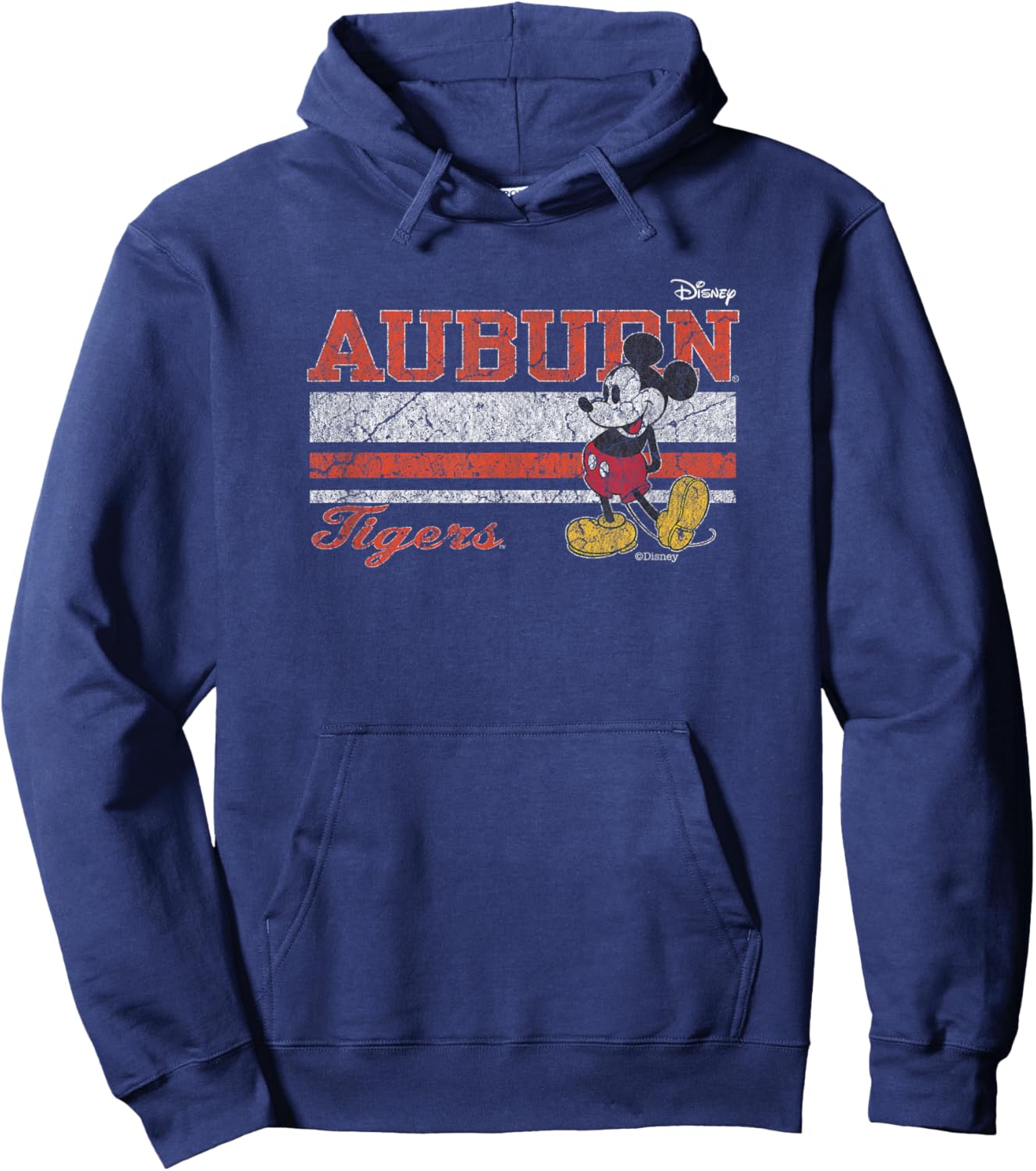 Auburn Tigers Mickey Mouse Vintage Navy Officially Licensed Hoodie - Hoodie | Navy
