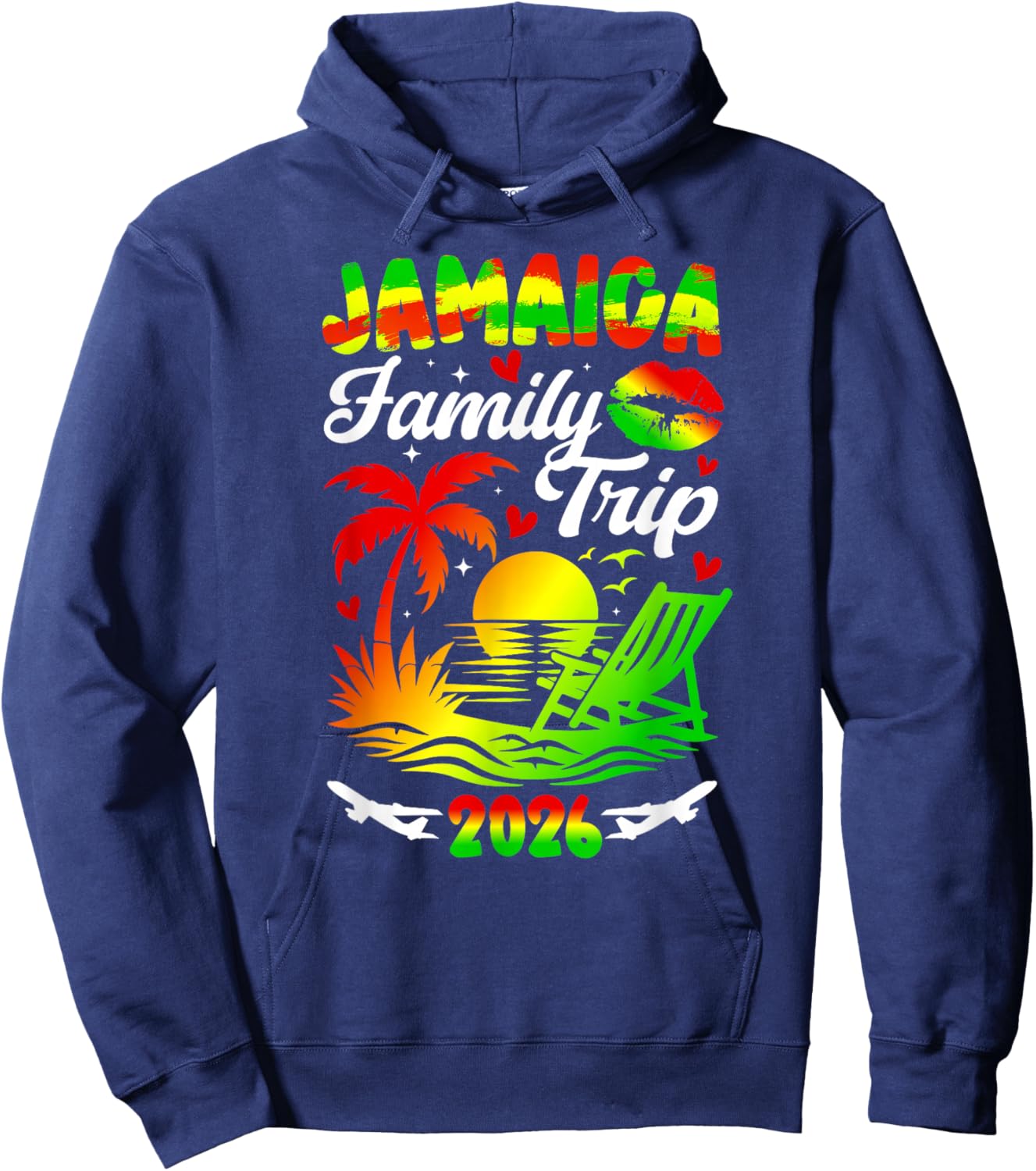 Jamaica Family Trip 2026 Family Vacation Jamaica Travel Hoodie - Hoodie | Navy