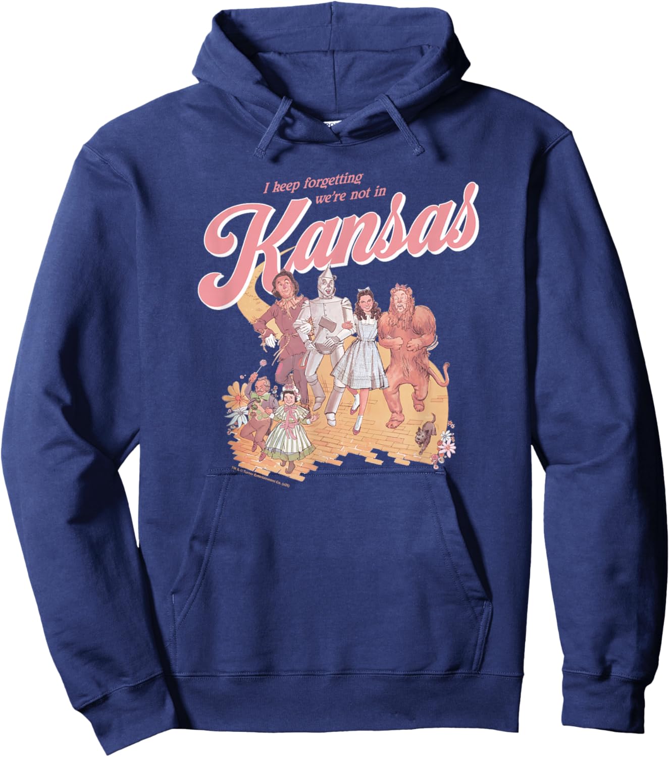 Wizard of Oz We're Not in Kansas Anymore Vintage Movie Hoodie - Hoodie | Navy