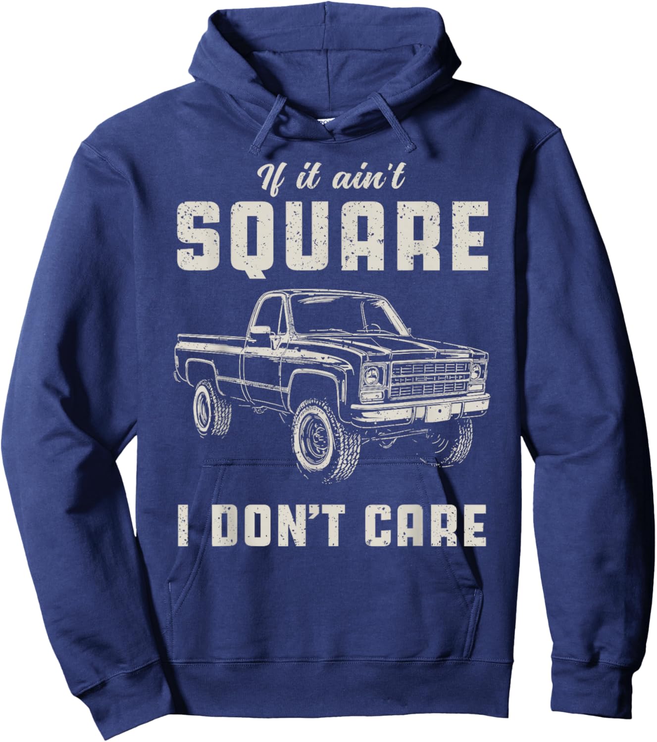 Funny Squarebody Truck Hoodie - Hoodie | Navy