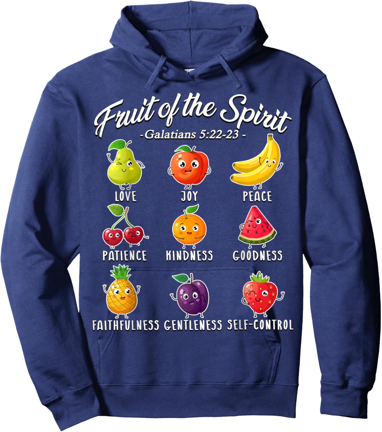 Fruit of The Spirit Christian Faith for Jesus God Lover Hoodie - Hoodie | Navy