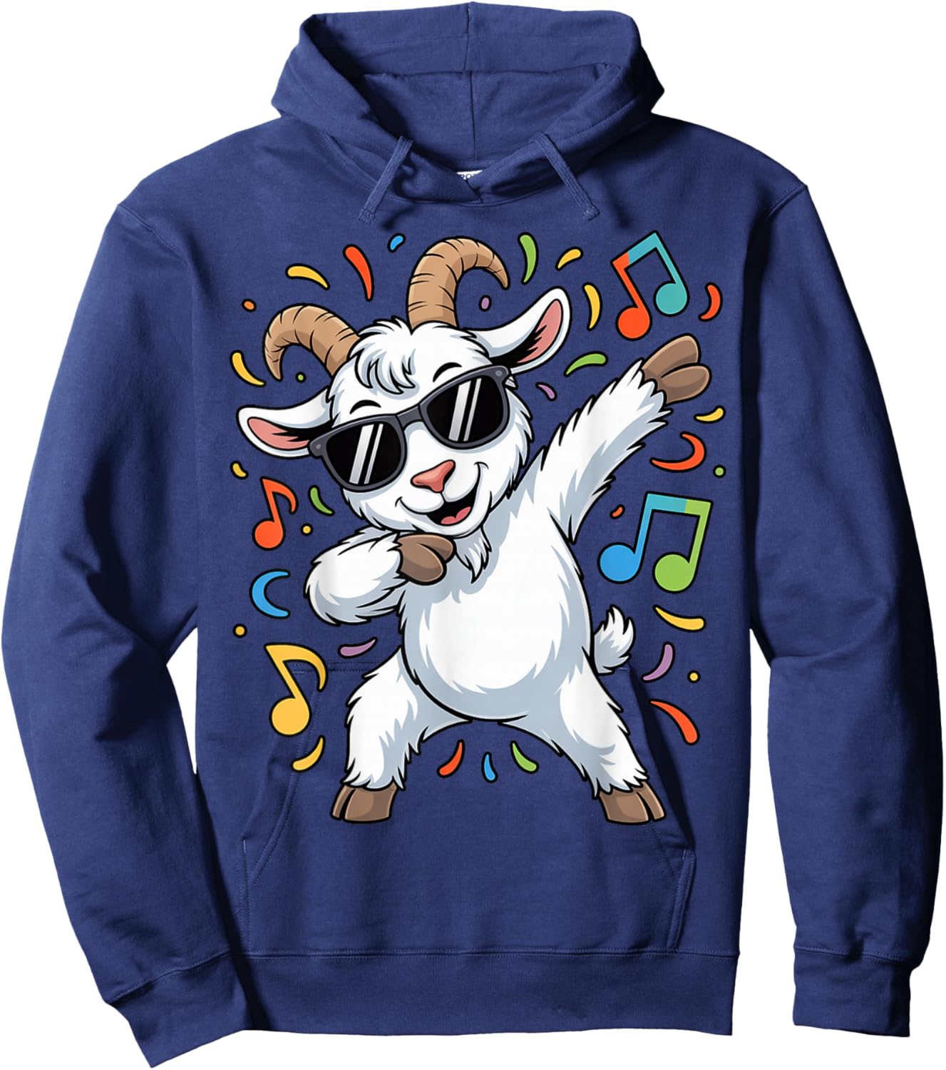 Goat Dabbing Funny Party Dancing Animal Lover Hoodie - Hoodie | Navy
