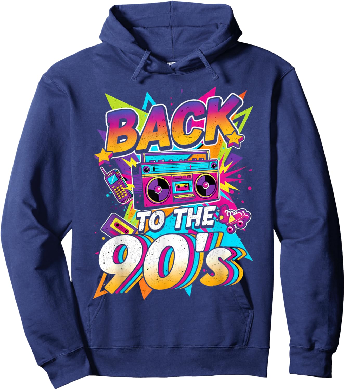 90s Party Outfit and Theme Party Costume Hoodie - Hoodie | Navy