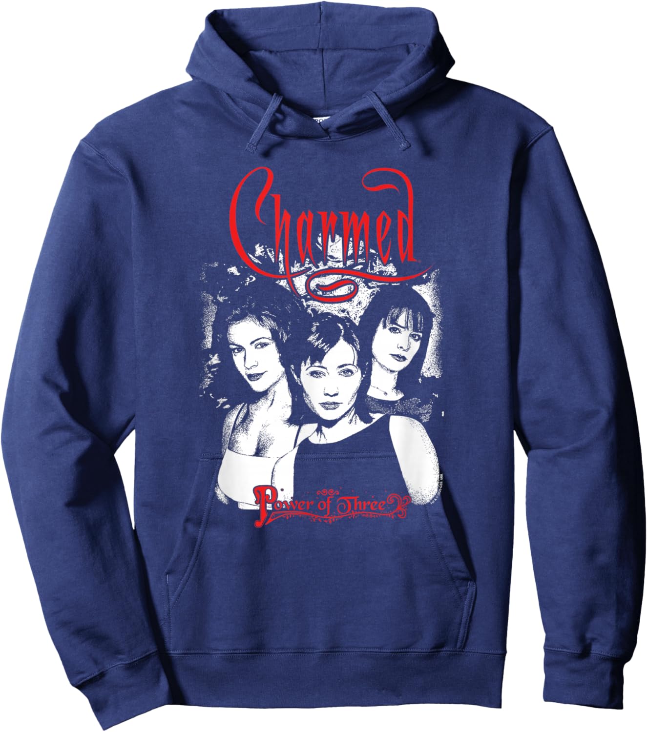 Charmed Black and White Cast Photo Y2K Witches TV Show Hoodie - Hoodie | Navy