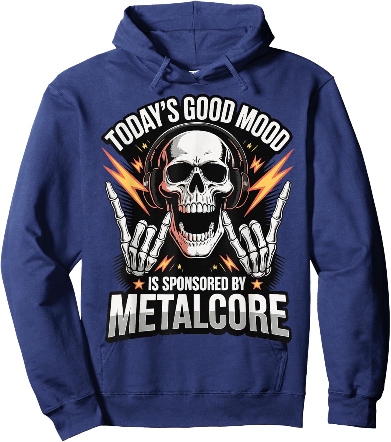 Today's Good Mood is Sponsored by Metalcore Hoodie - Hoodie | Navy