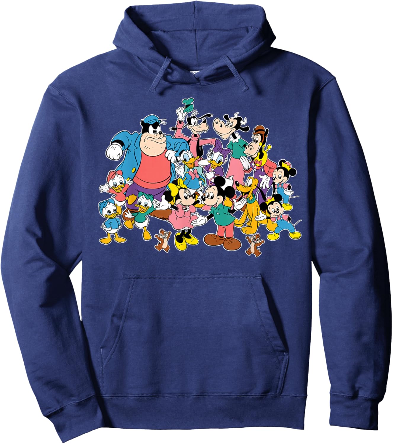 Disney Mickey Mouse & Friends Retro Matching Group Pose Hoodie - Hoodie | Navy