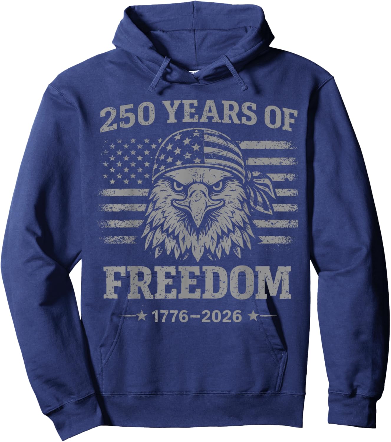 Flag Vintage 250 Years American 1776 2026 250th USA Birthday Hoodie - Hoodie | Navy